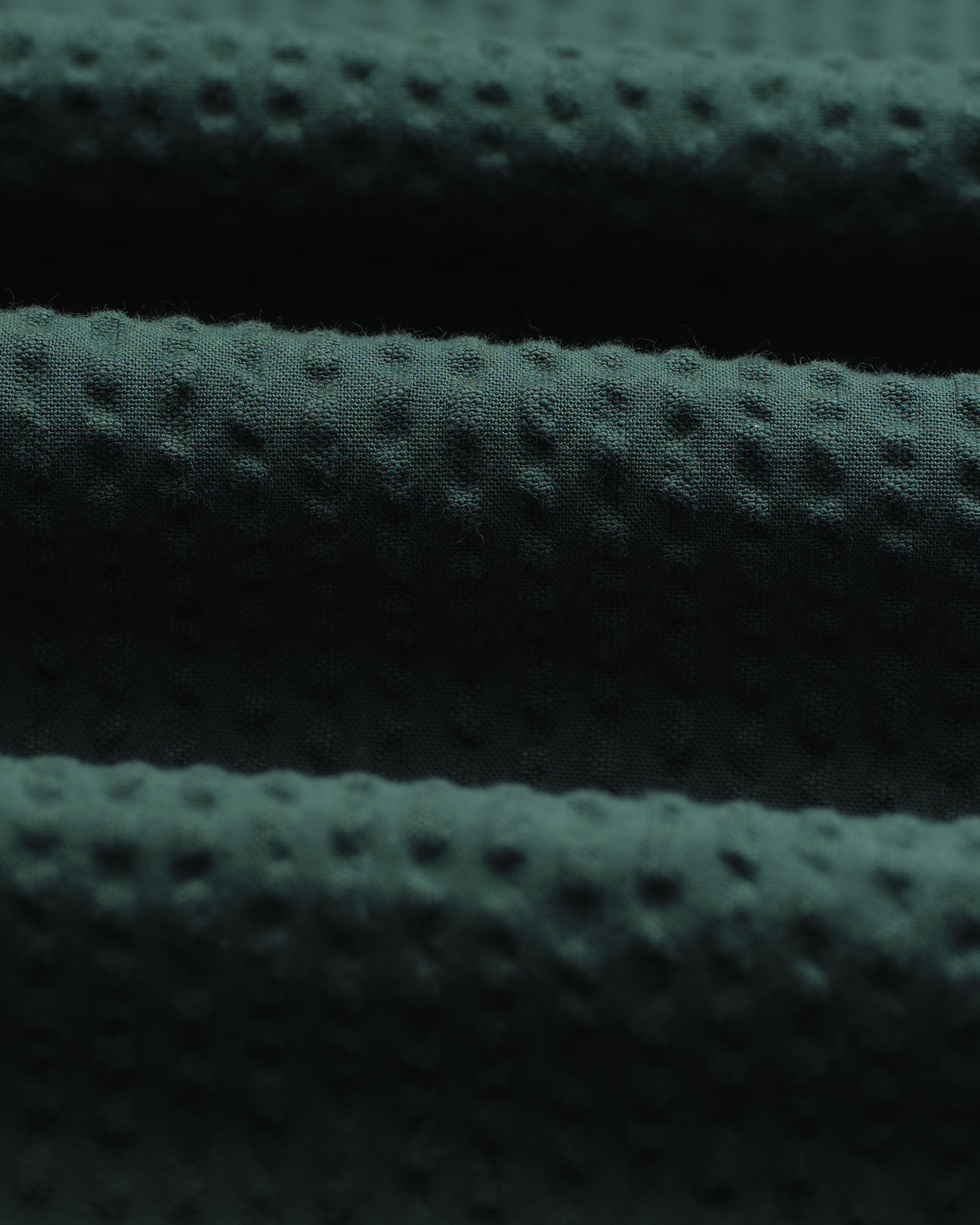 Fuller - Forest Green Cotton Seersucker Shorts