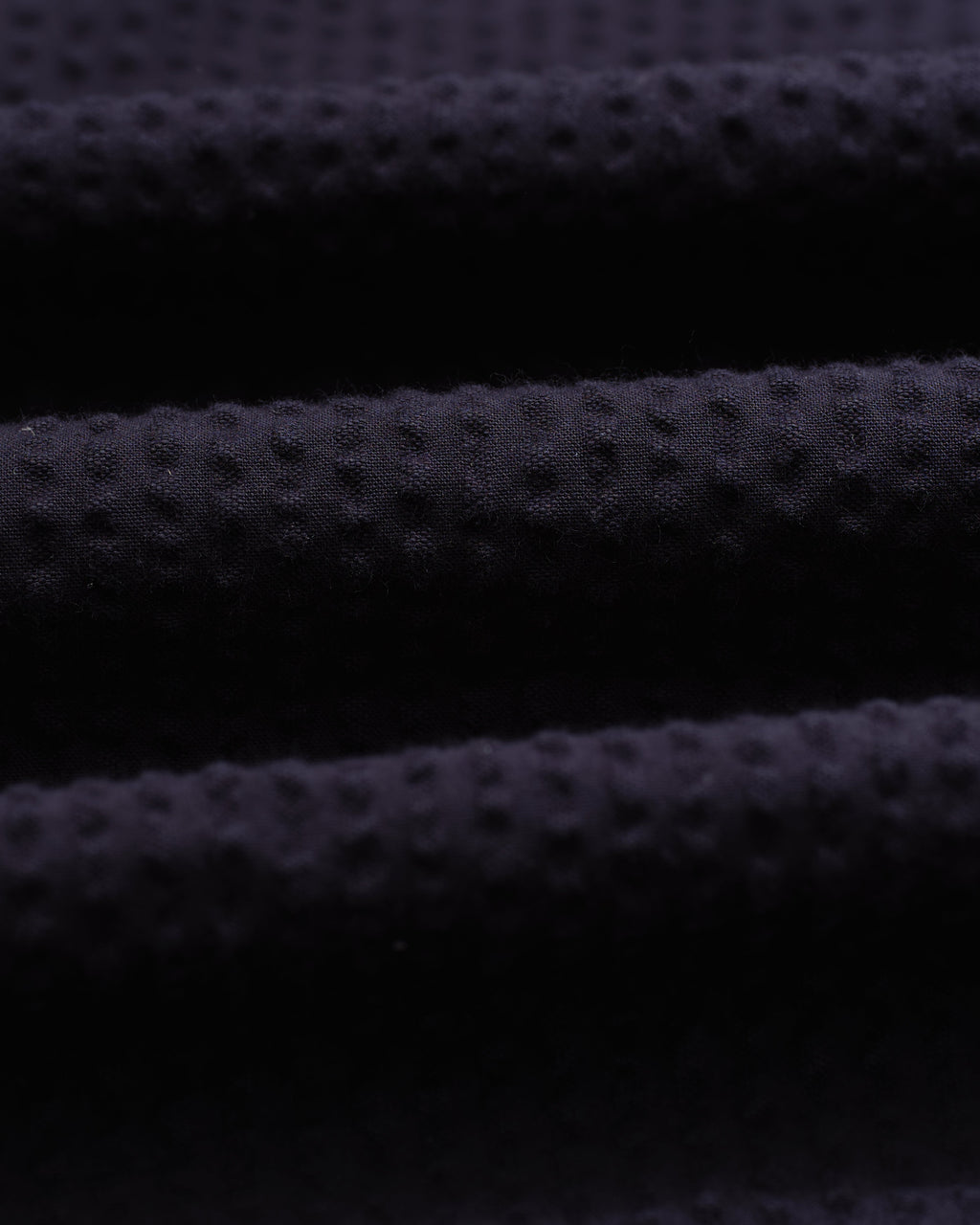 Fuller - Navy Cotton Seersucker Shorts