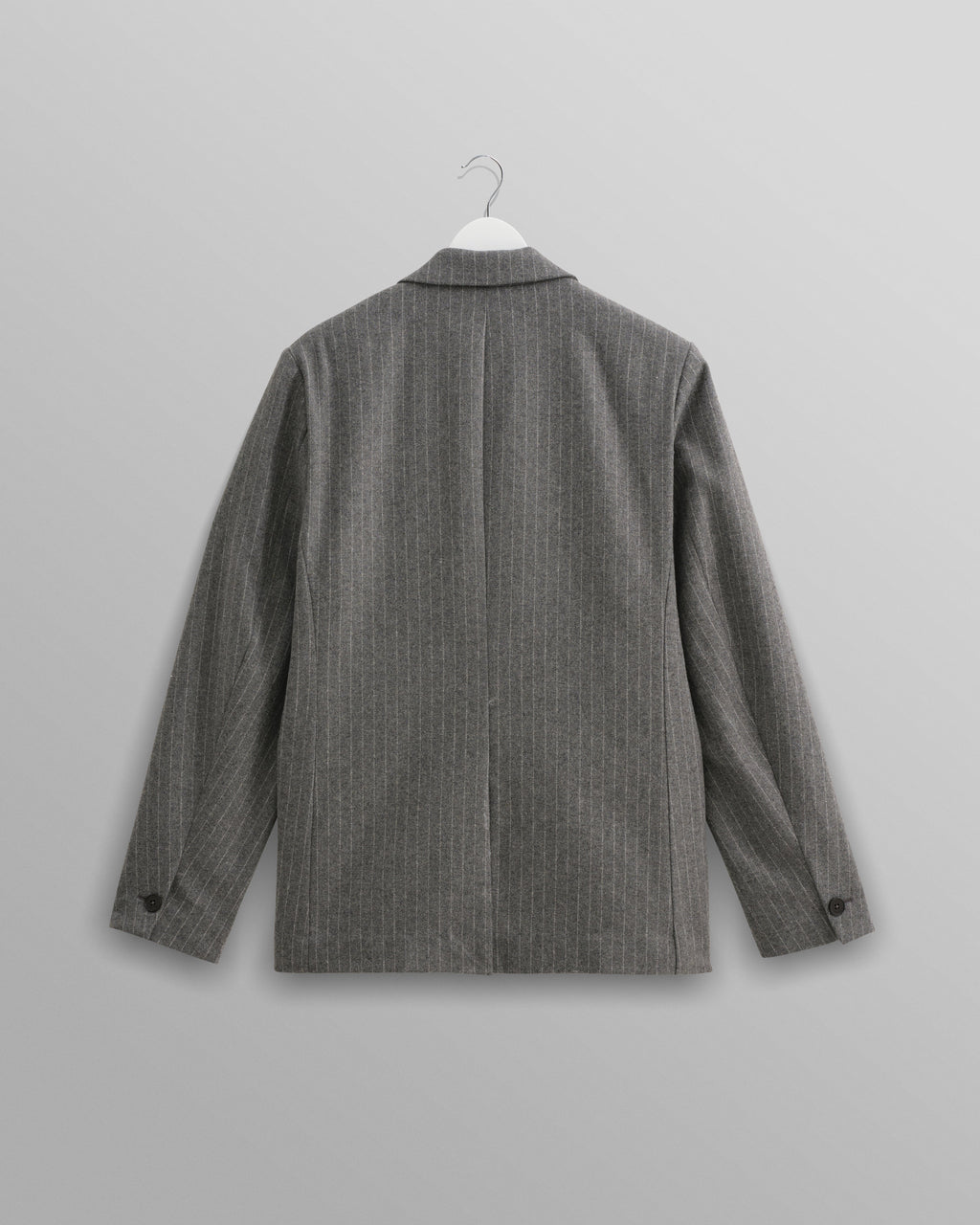 Gekko - Charcoal Grey Pinstripe Wool Blazer
