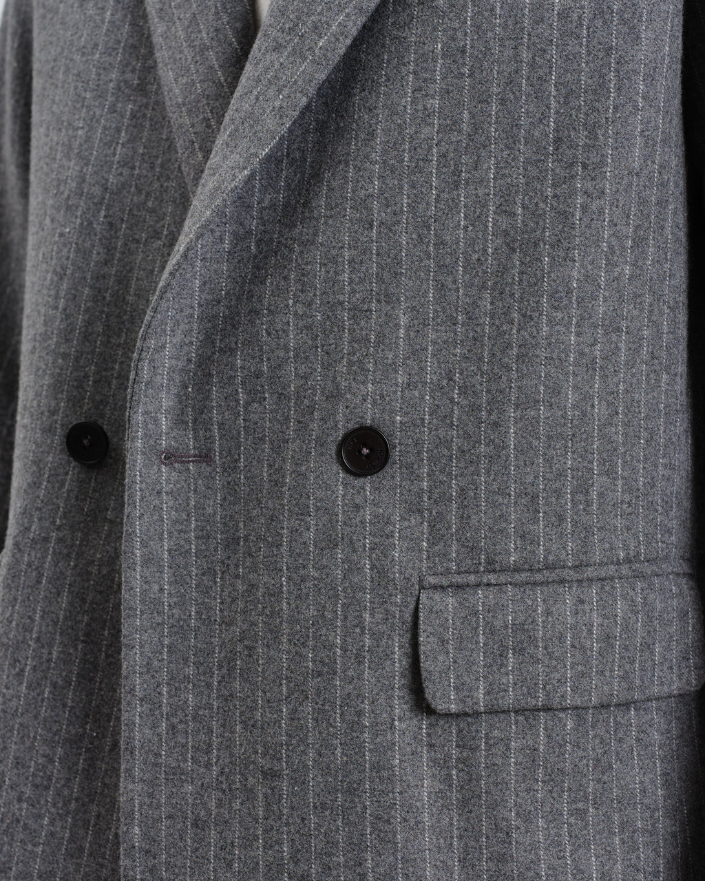 Gekko - Charcoal Grey Pinstripe Wool Blazer