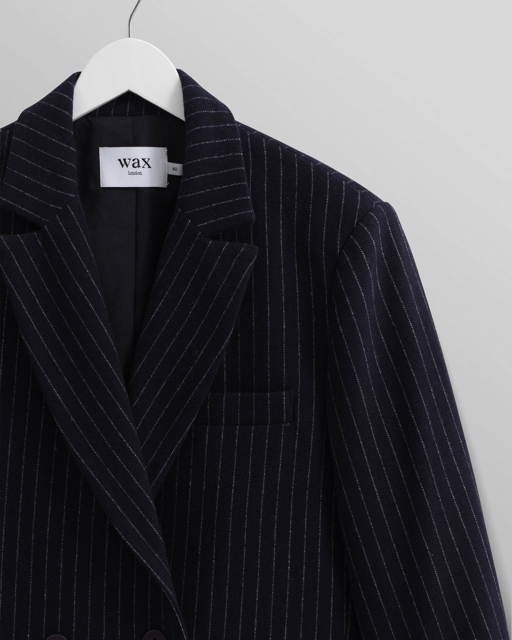 Gekko - Navy Pinstripe Wool Blazer