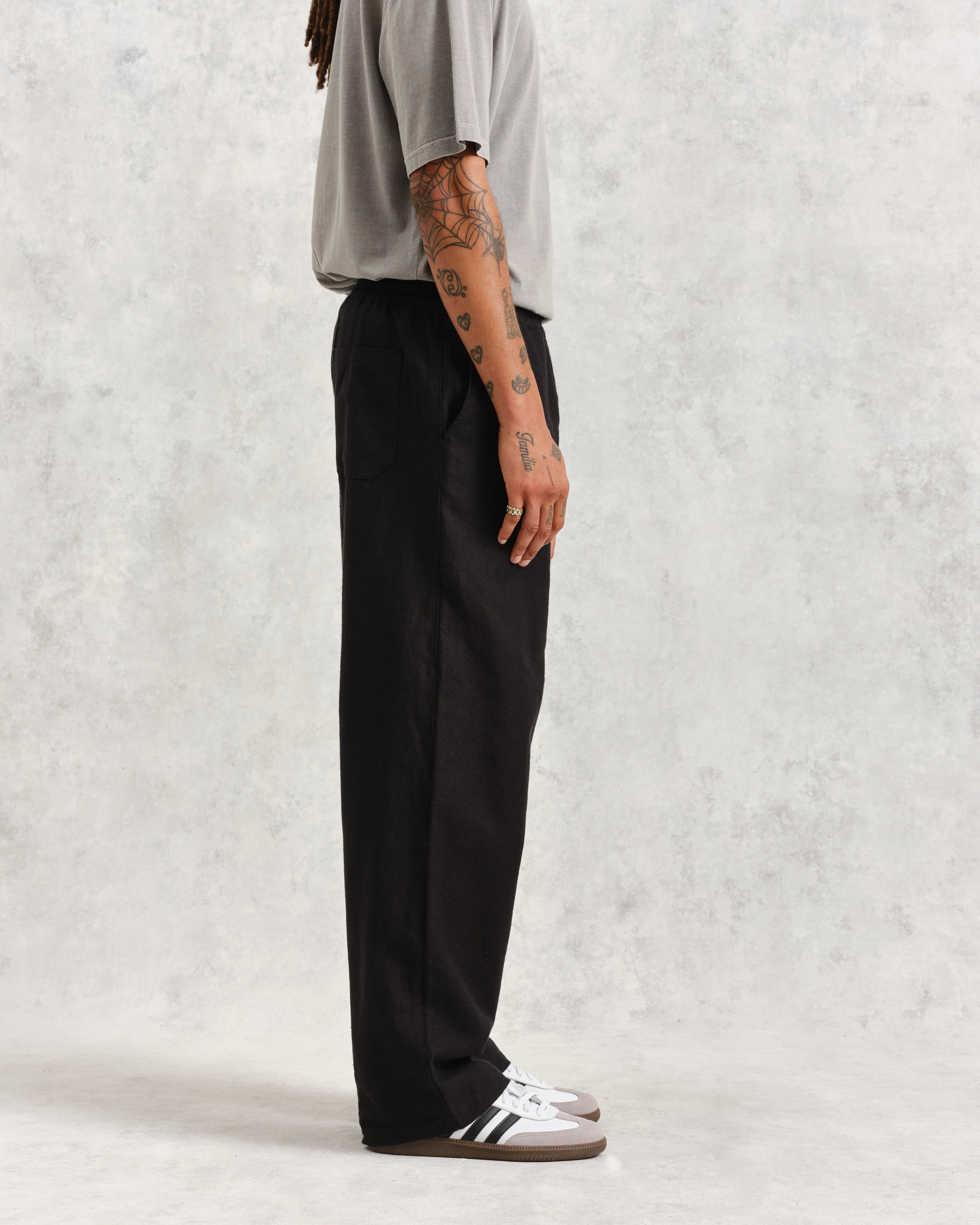 Glencoe - Black Loose Fit Trousers