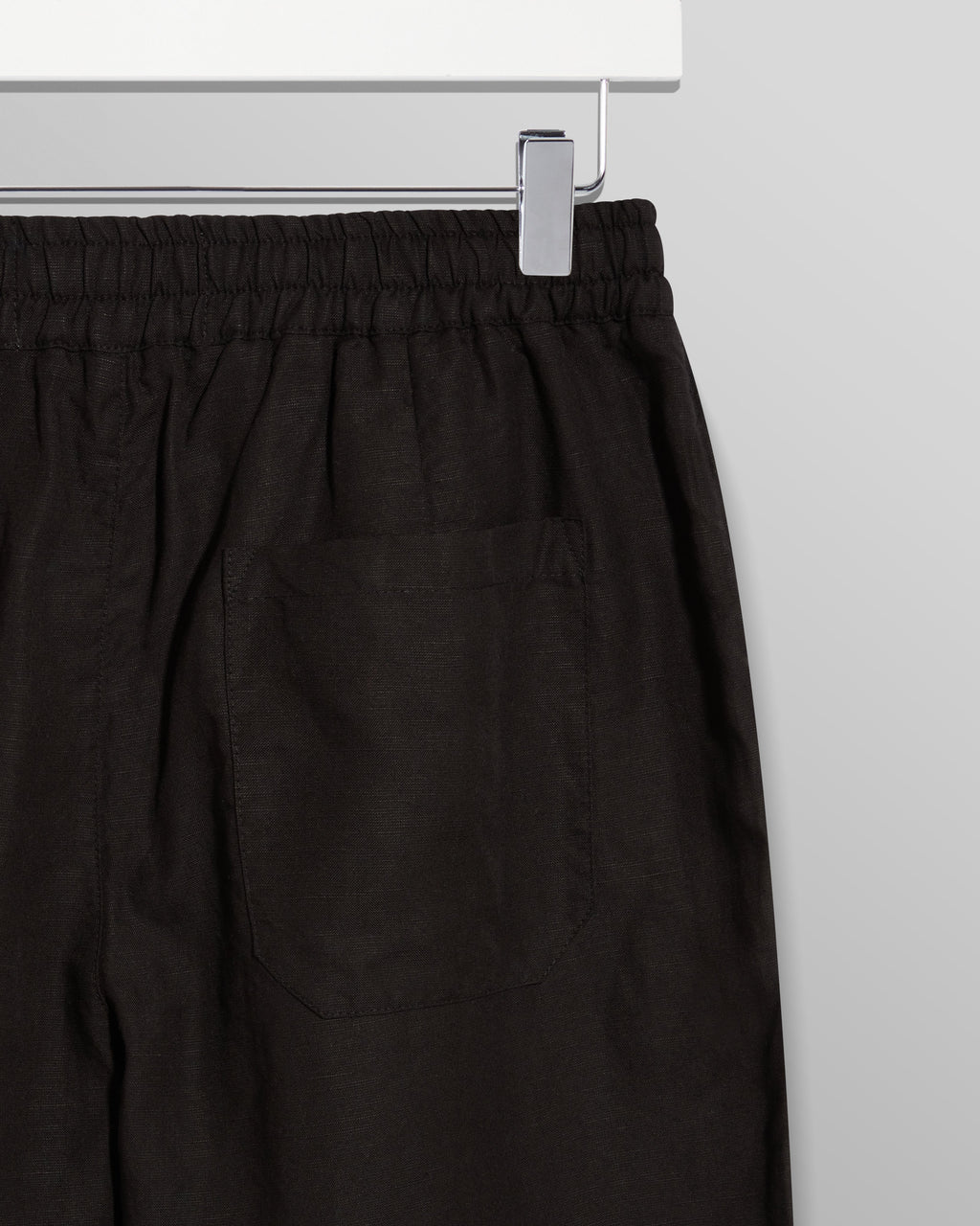 Glencoe - Black Slub Weave Trousers