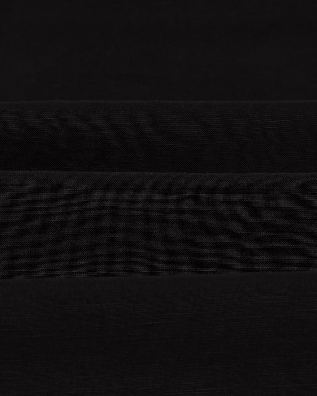 Glencoe - Black Slub Weave Trousers