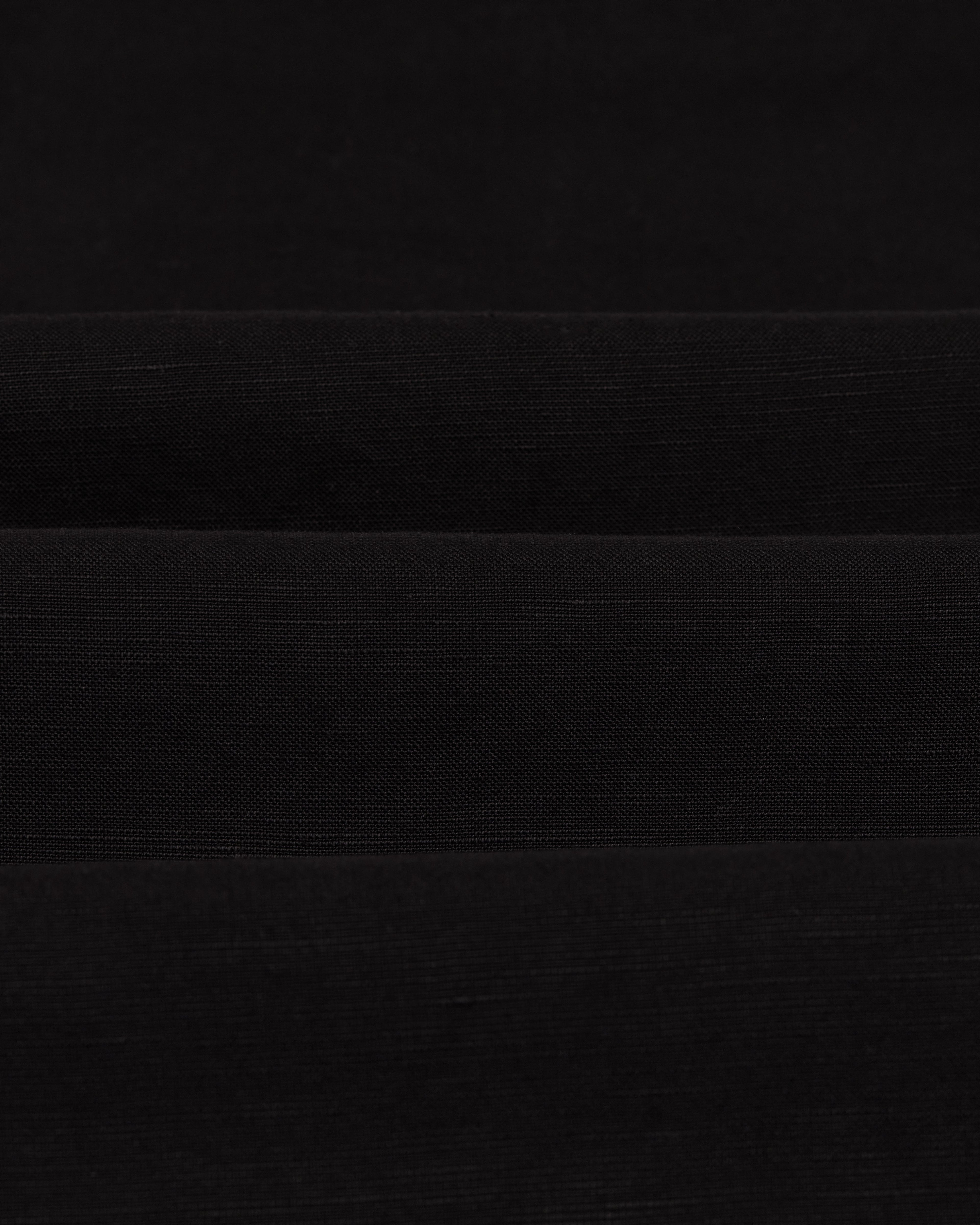 Glencoe - Black Slub Weave Trousers
