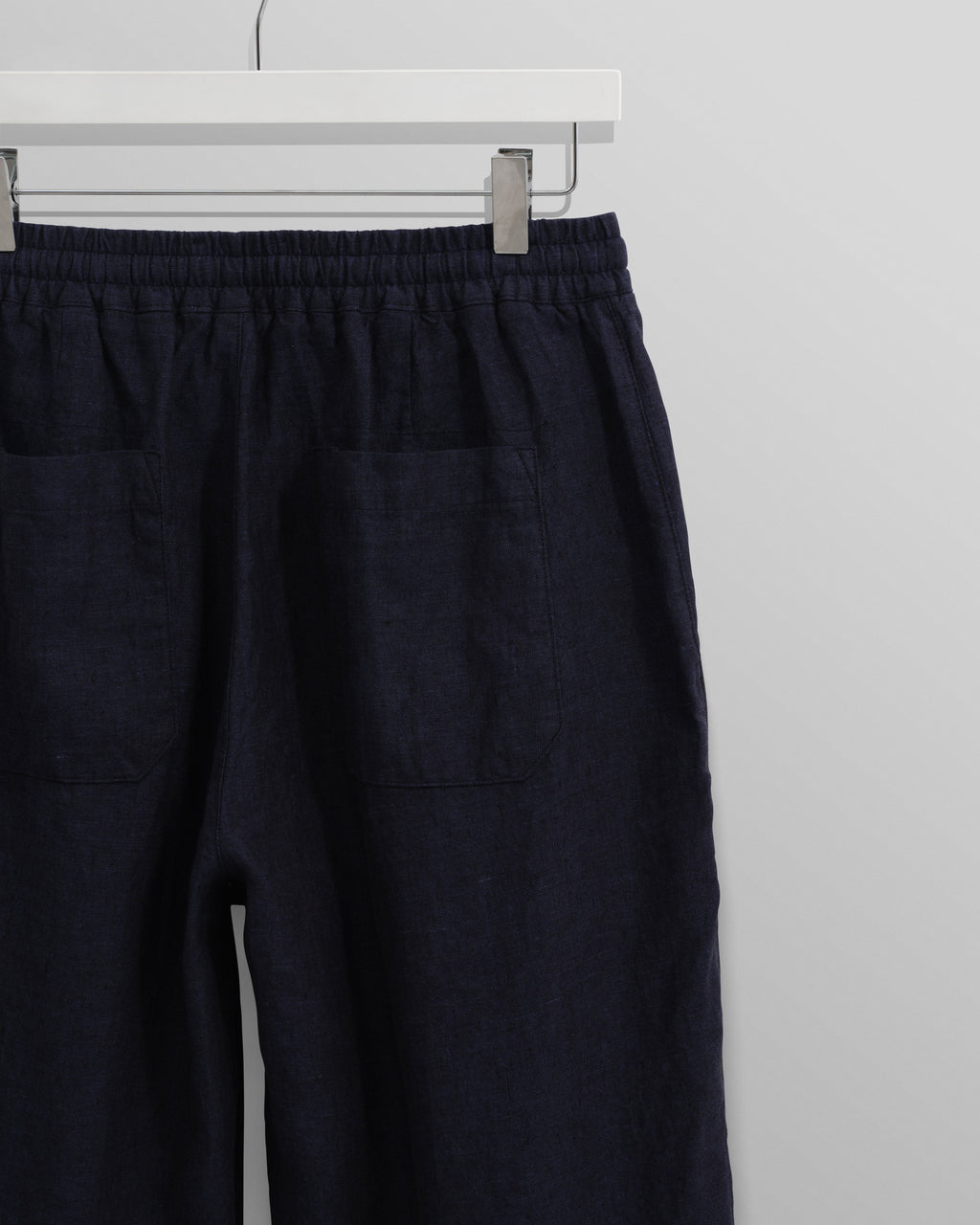 Glencoe - Navy Two-Tone Linen Trousers