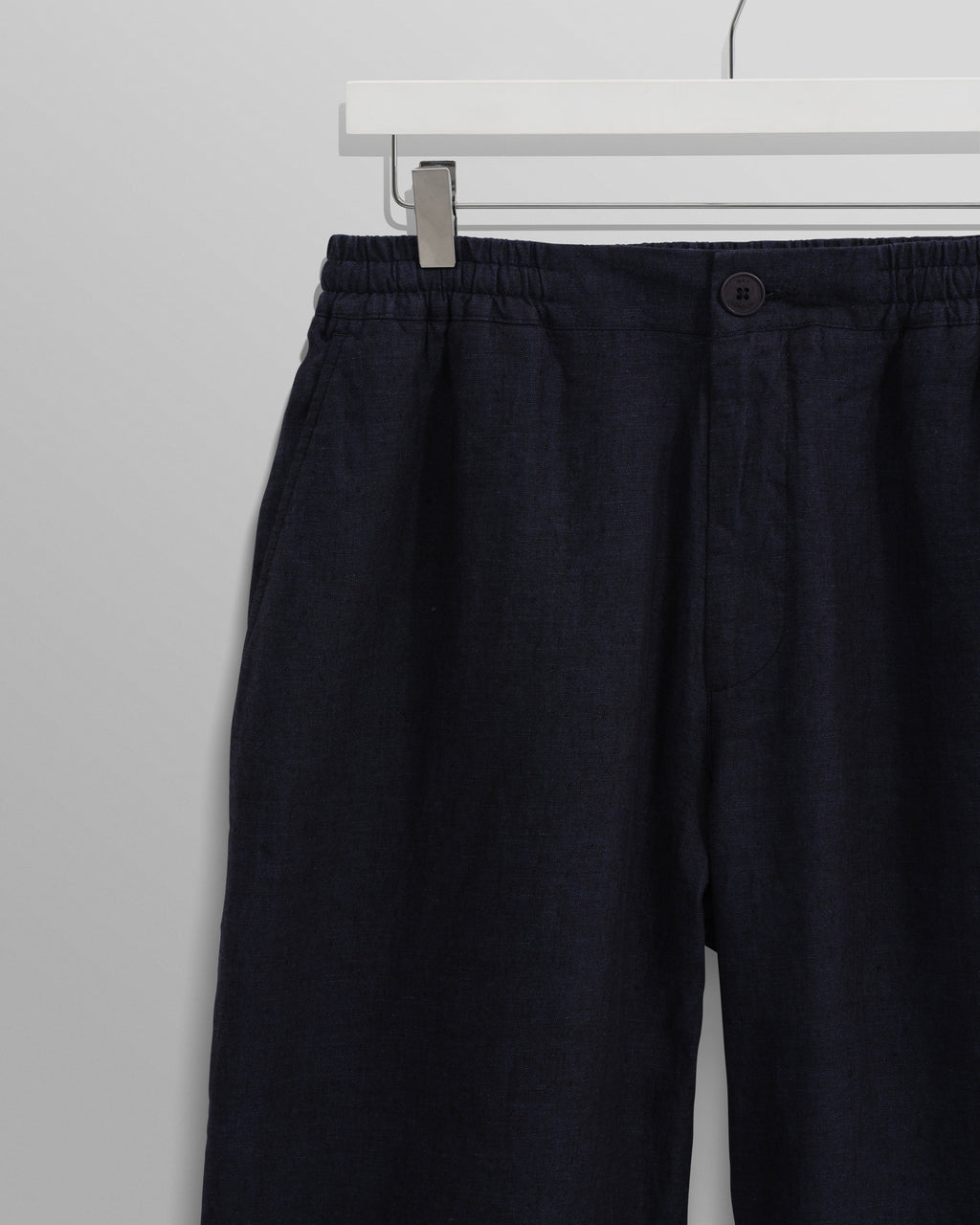 Glencoe - Navy Two-Tone Linen Trousers
