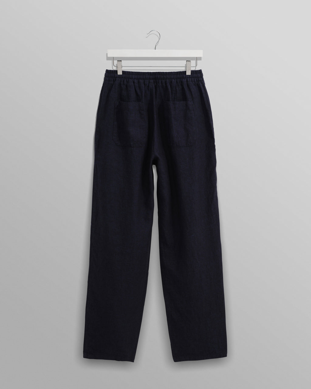 Glencoe - Navy Two-Tone Linen Trousers