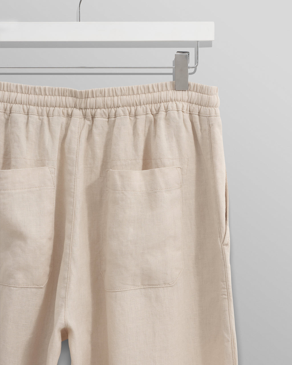 Glencoe - Washed Beige Linen Trousers