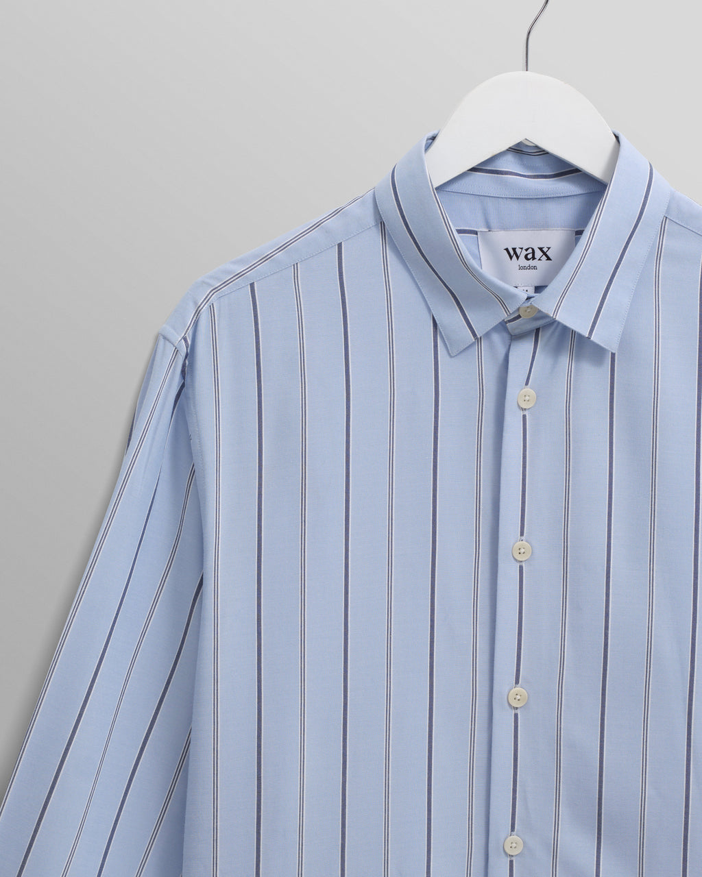 Halcomb - Blue Stripe Viscose Shirt