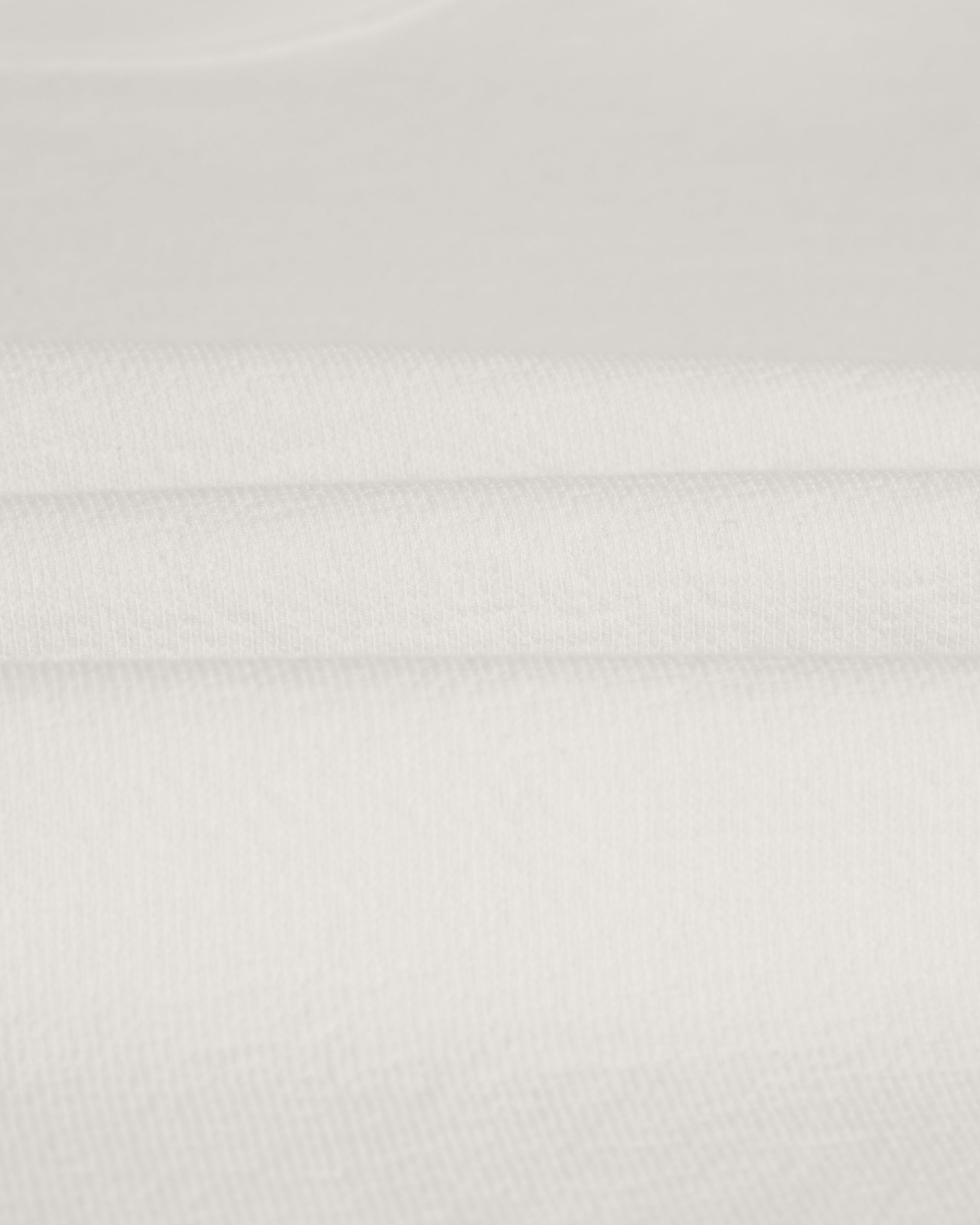 Hayden - Ecru Textured Organic Cotton Long Sleeve T-Shirt