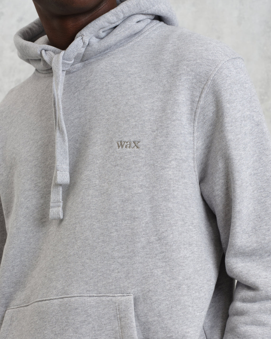 Hoxton - Heather Grey Brushed Organic Cotton Hoodie