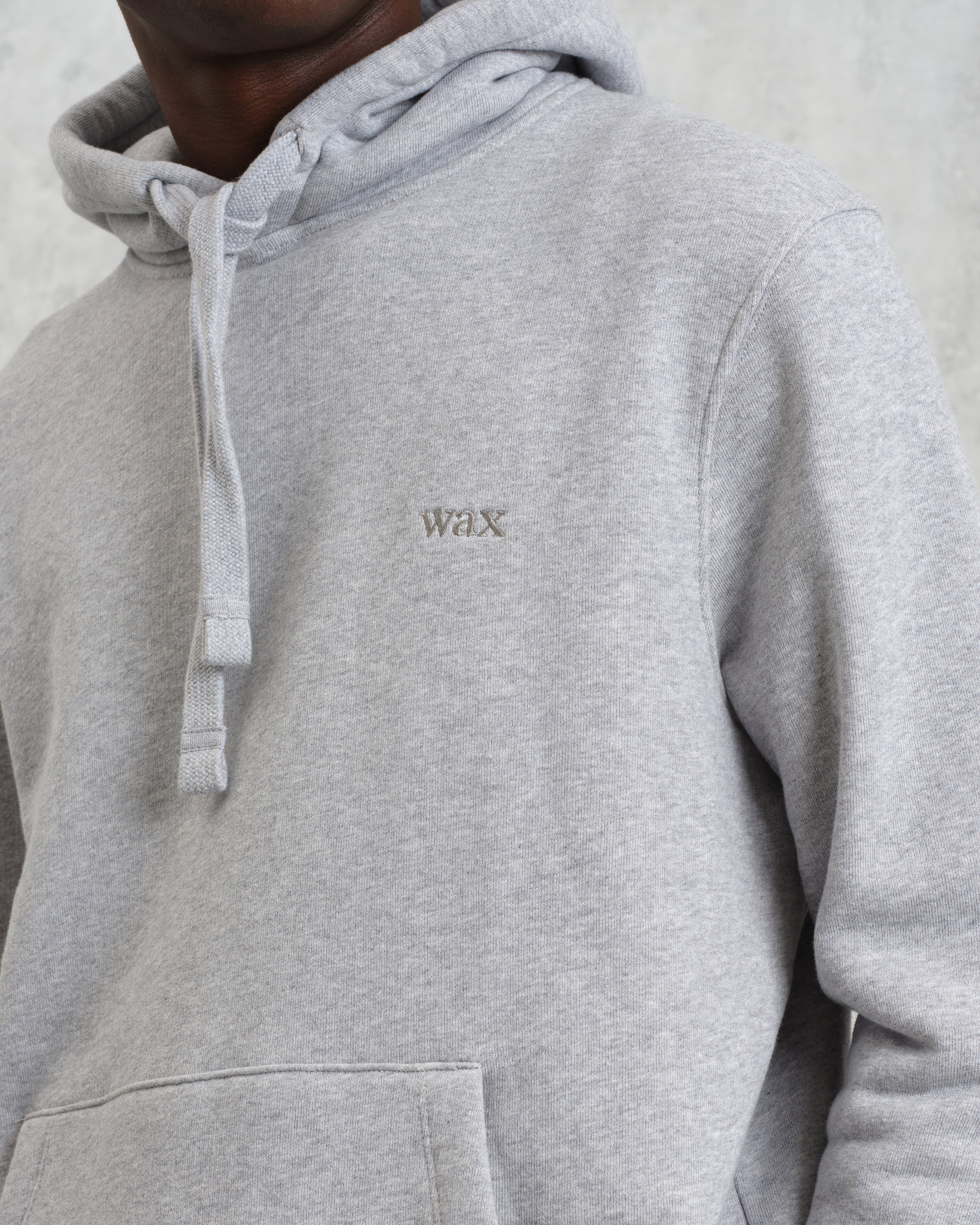 Hoxton - Heather Grey Brushed Organic Cotton Hoodie