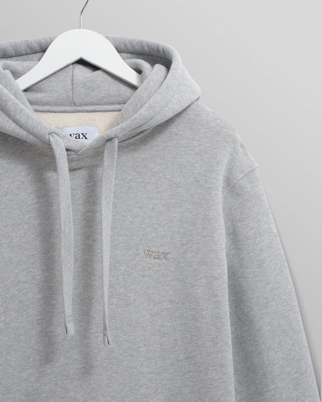 Hoxton - Heather Grey Brushed Organic Cotton Hoodie
