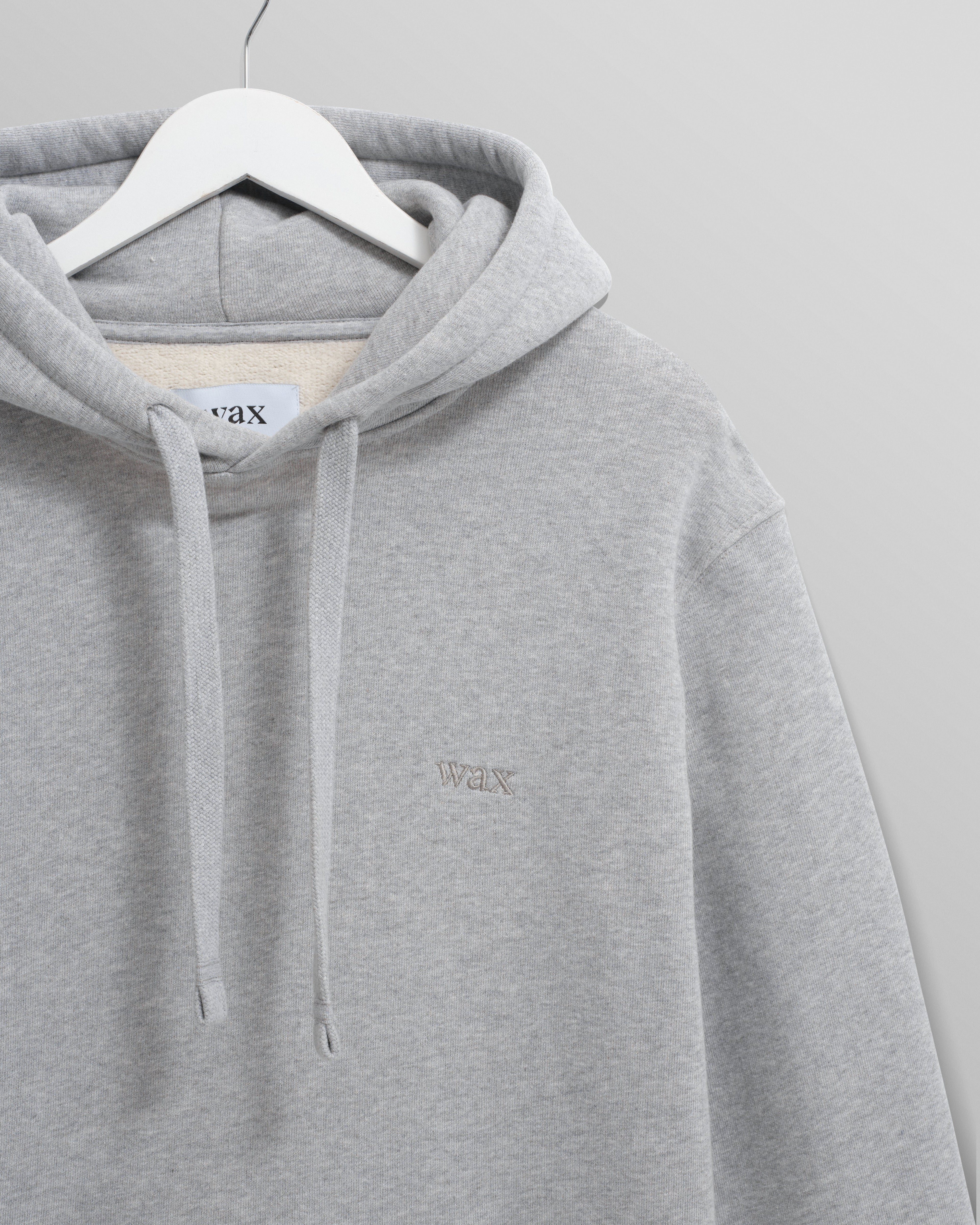 Hoxton - Heather Grey Brushed Organic Cotton Hoodie