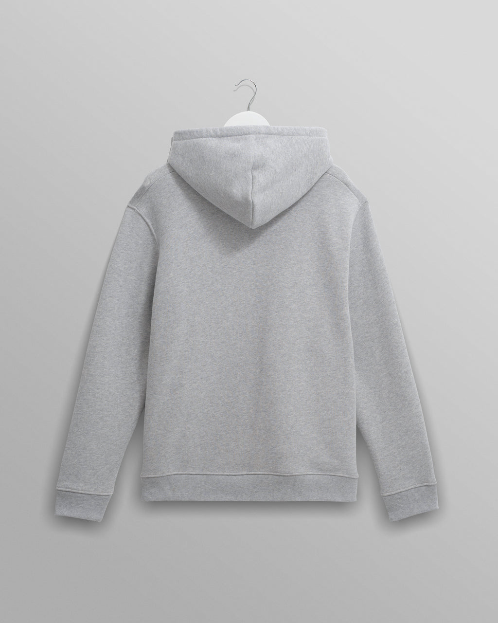 Hoxton - Heather Grey Brushed Organic Cotton Hoodie