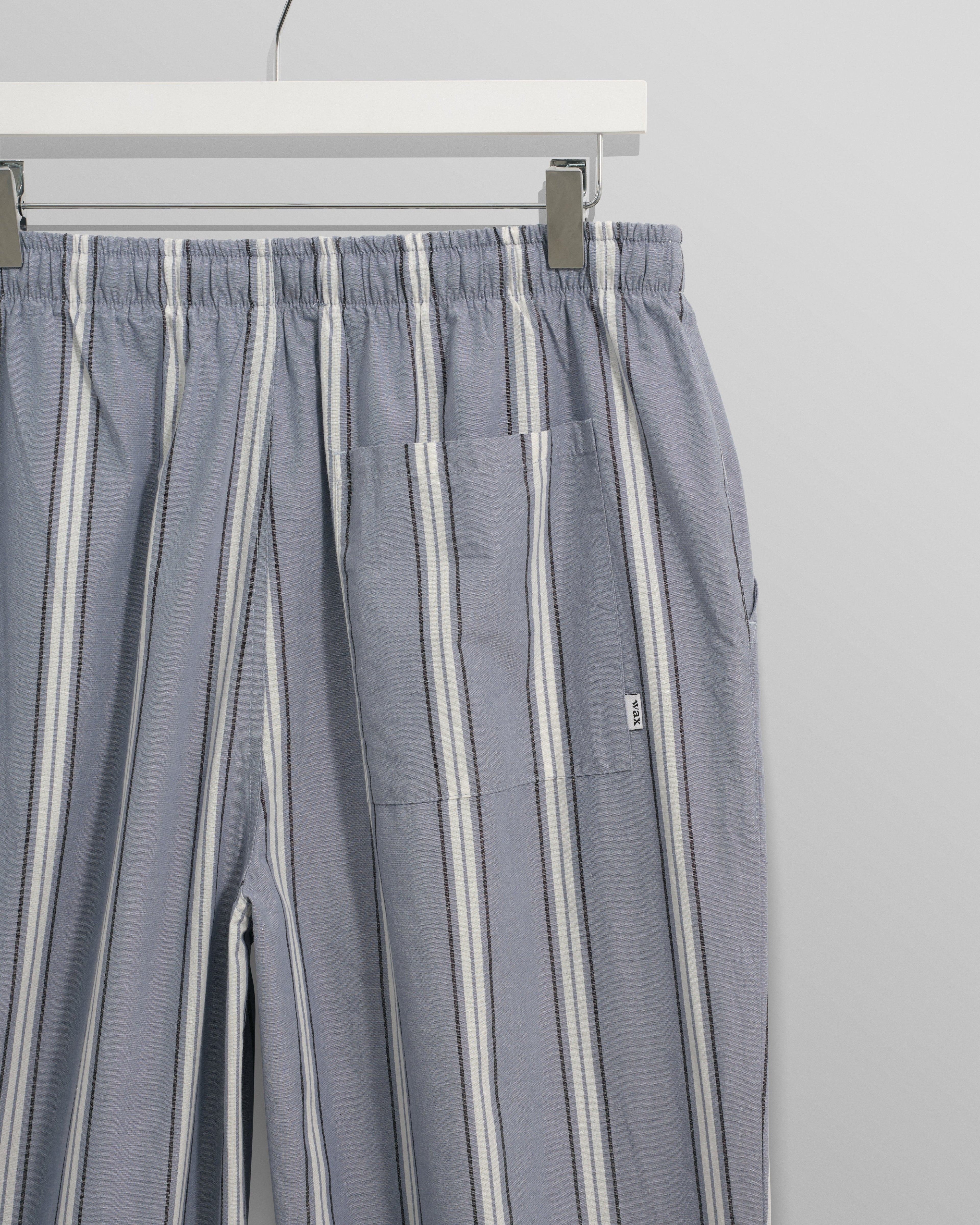 Hutton - Blue And Ecru Oxford Stripe Lounge Trouser