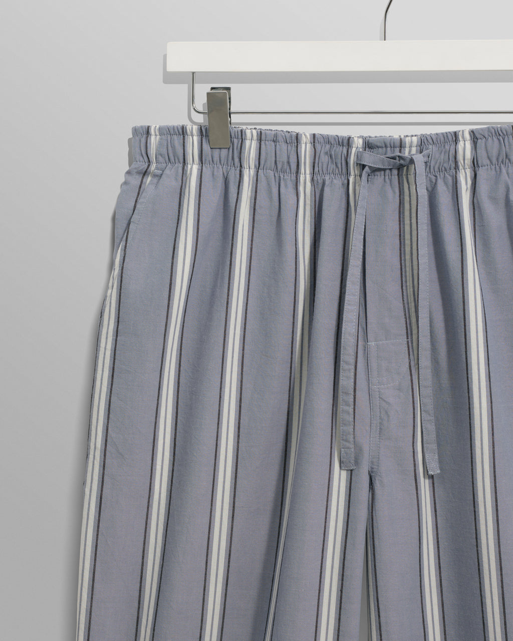 Hutton - Blue And Ecru Oxford Stripe Lounge Trouser