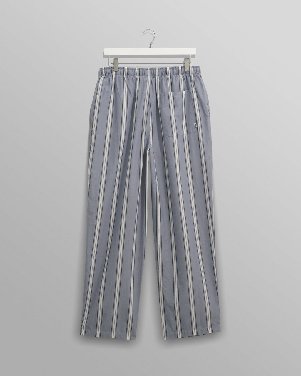 Hutton - Blue And Ecru Oxford Stripe Lounge Trouser