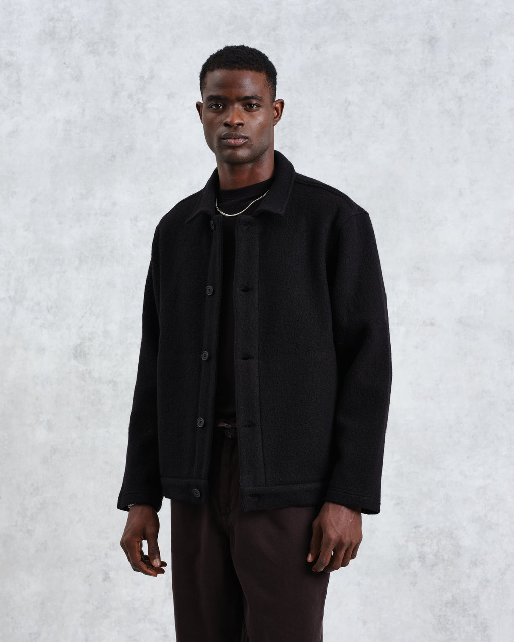 Iggy - Black Knitted Wool Jacket