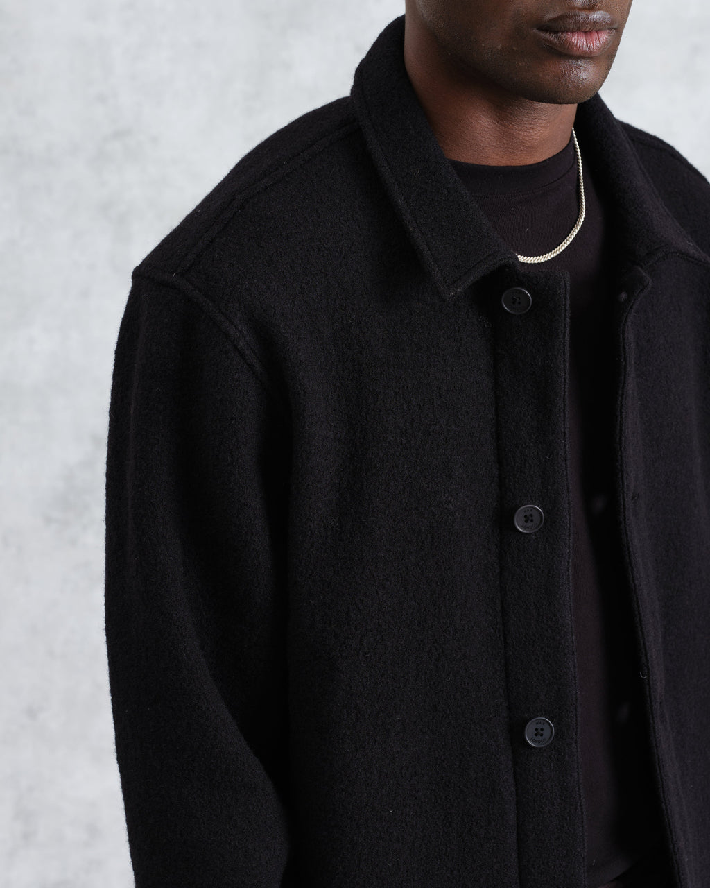 Iggy - Black Knitted Wool Jacket