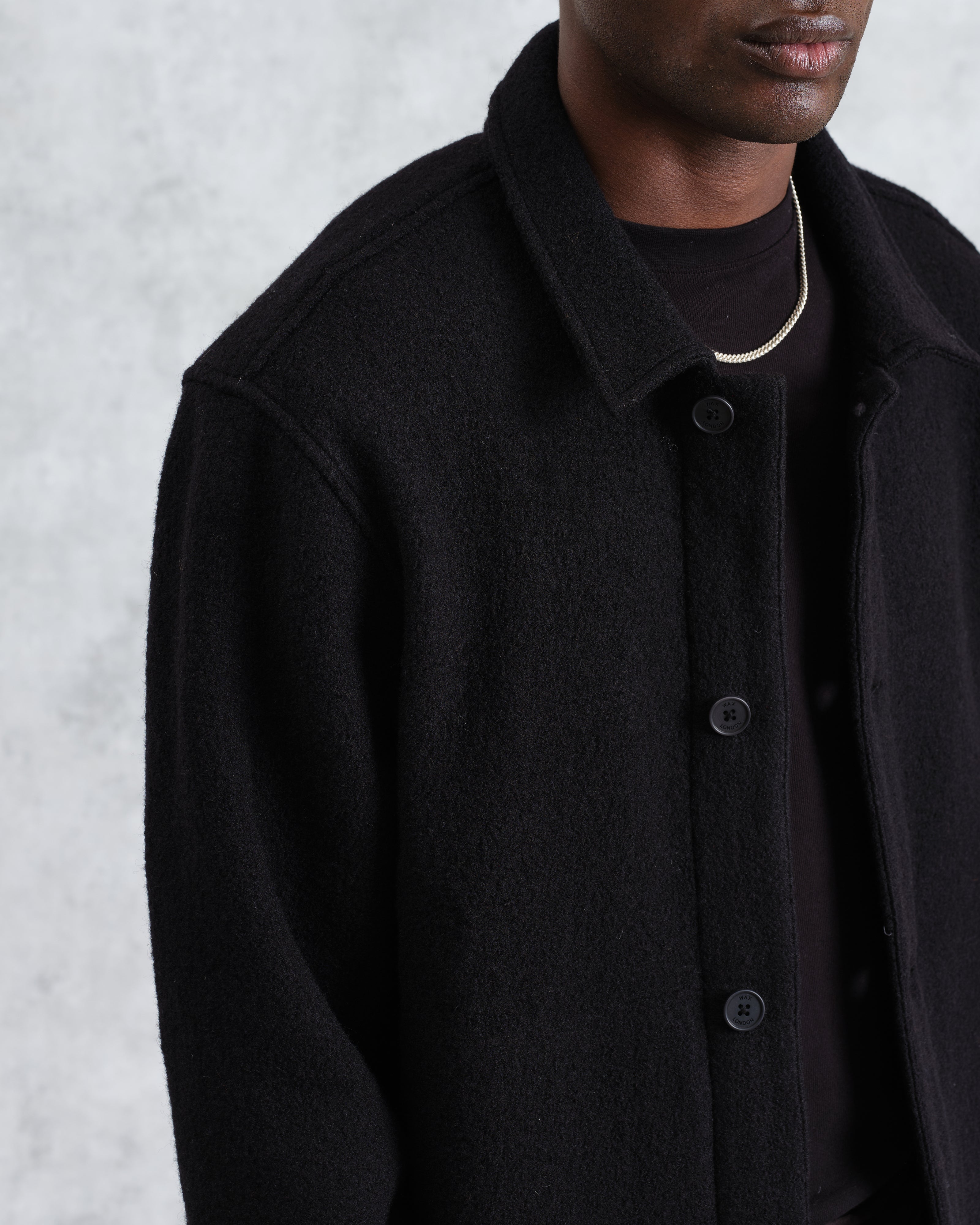 Iggy - Black Knitted Wool Jacket