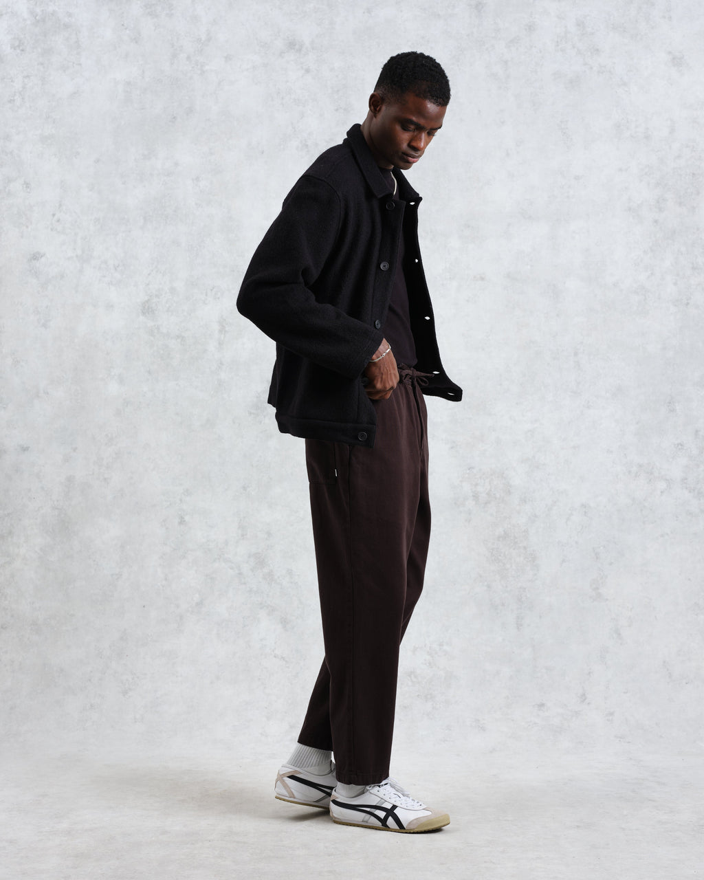 Iggy - Black Knitted Wool Jacket