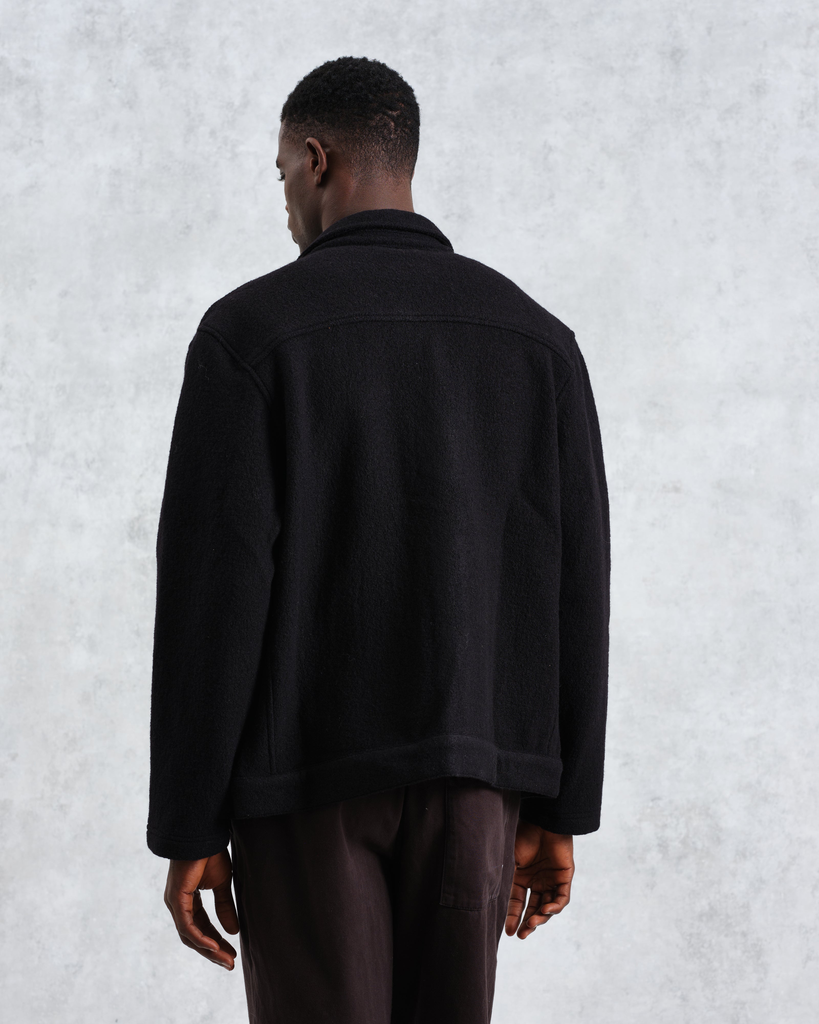 Iggy - Black Knitted Wool Jacket