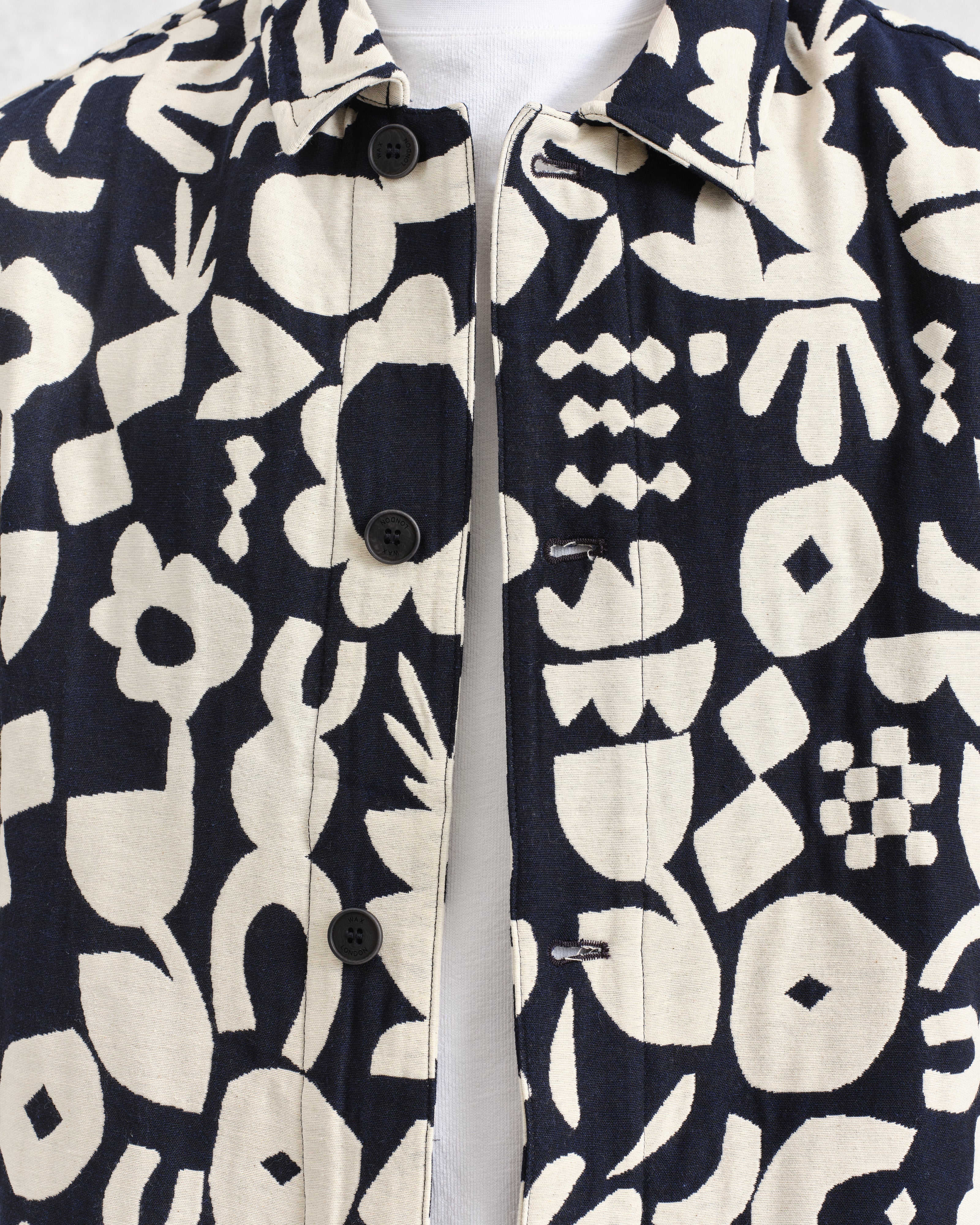 Iggy - Navy And Ecru Spin Jacquard Jacket