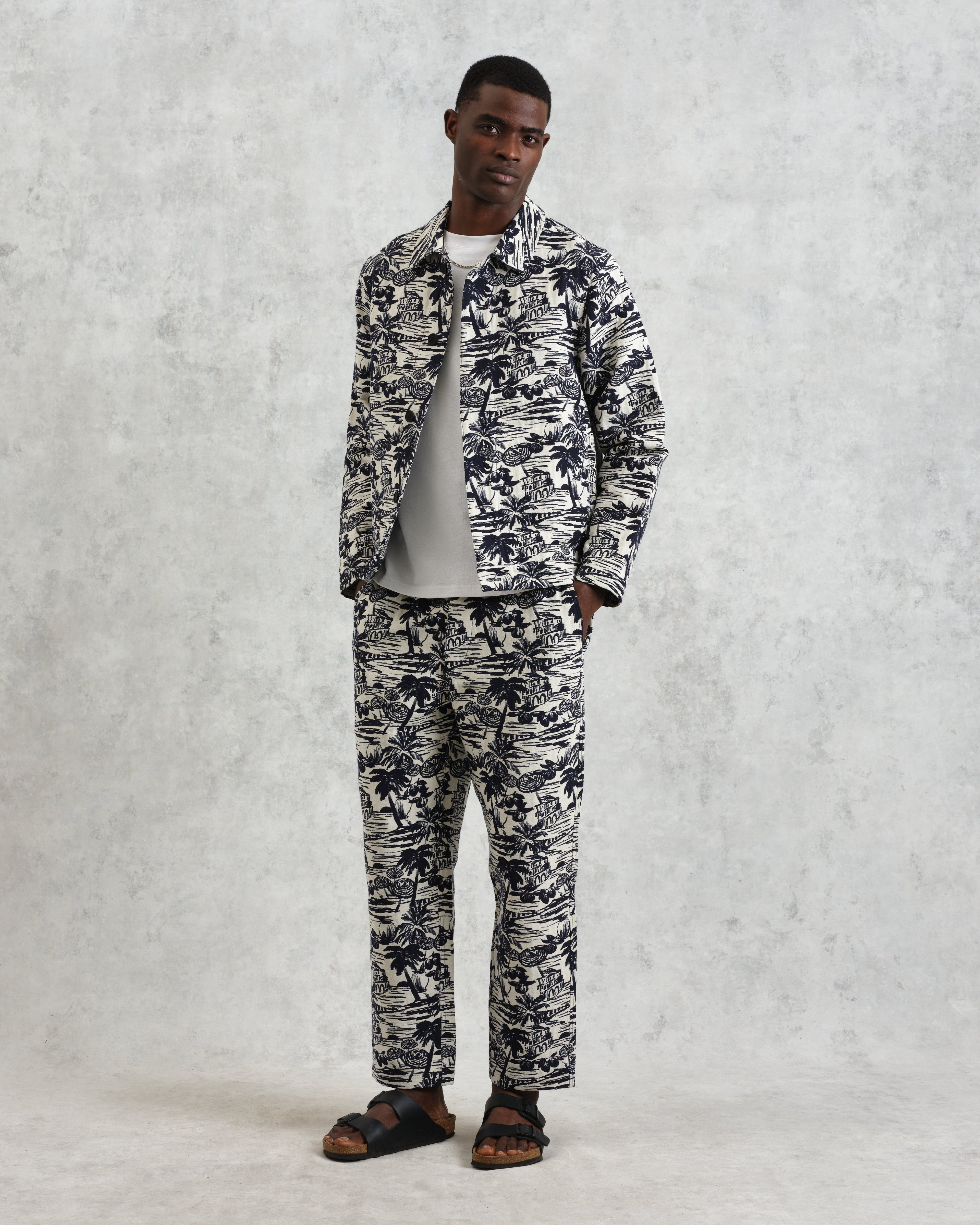 Iggy - Navy And Ecru Beach Jacquard Jacket