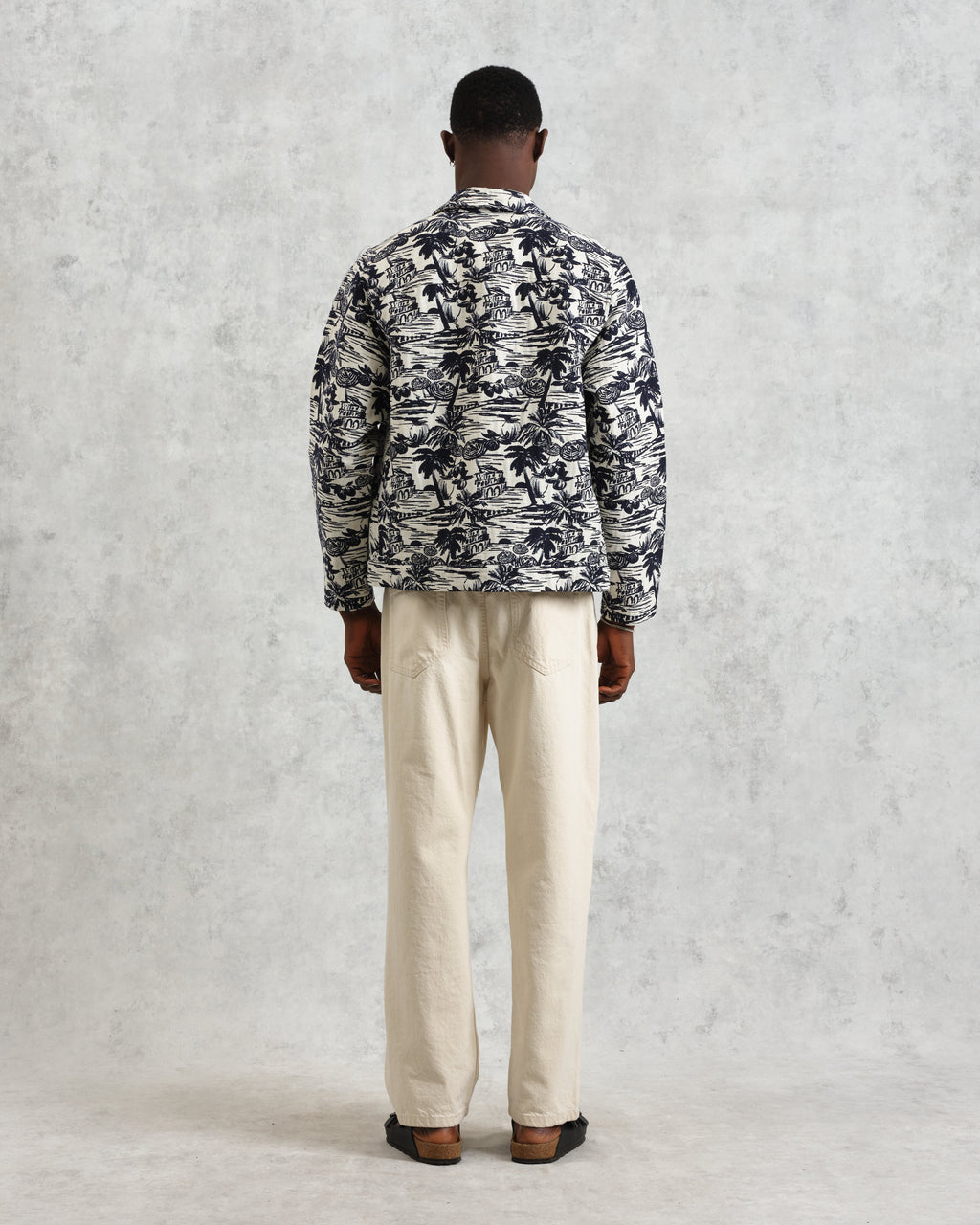 Iggy - Navy And Ecru Beach Jacquard Jacket