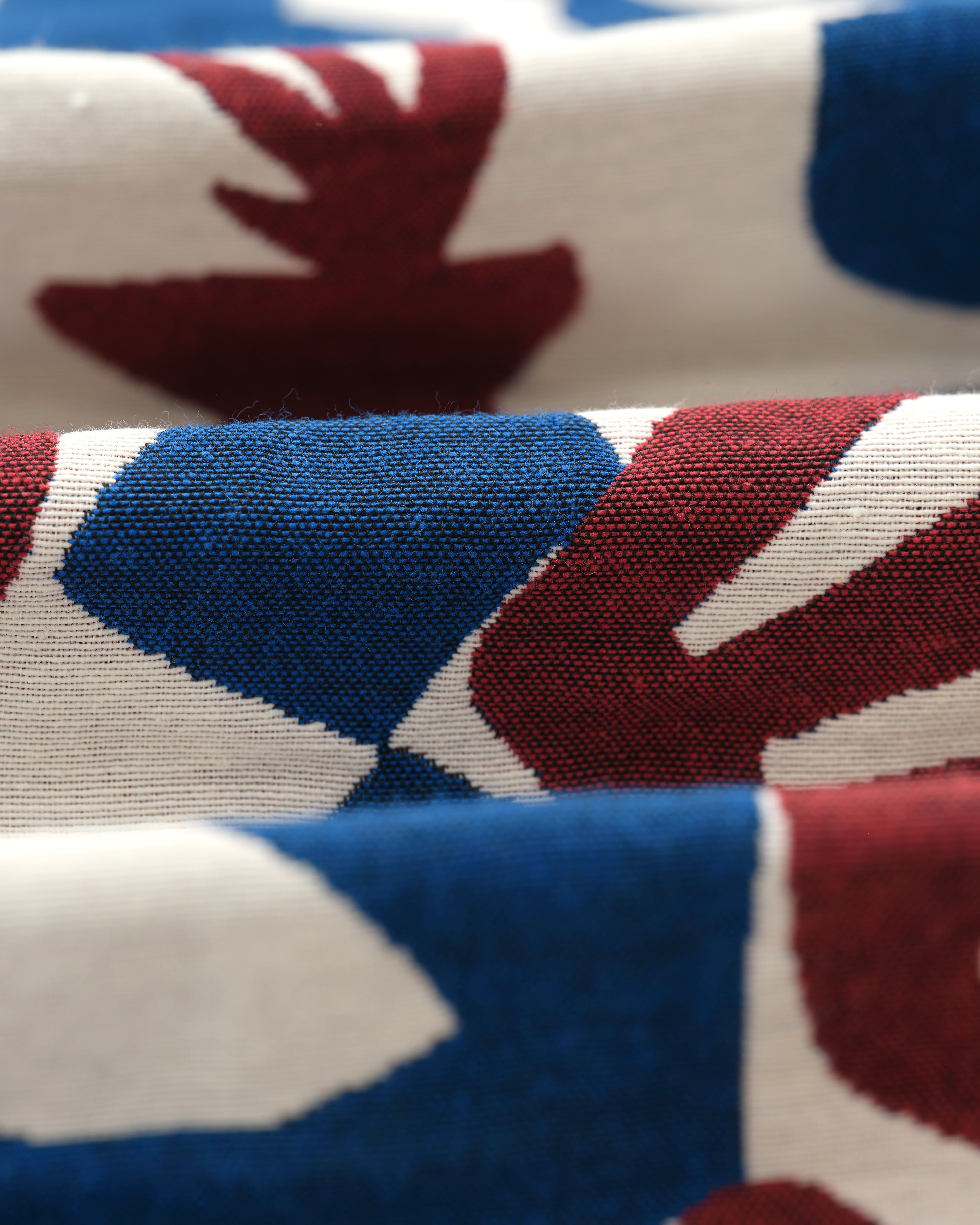Iggy - Red And Blue Spin Jacquard Jacket
