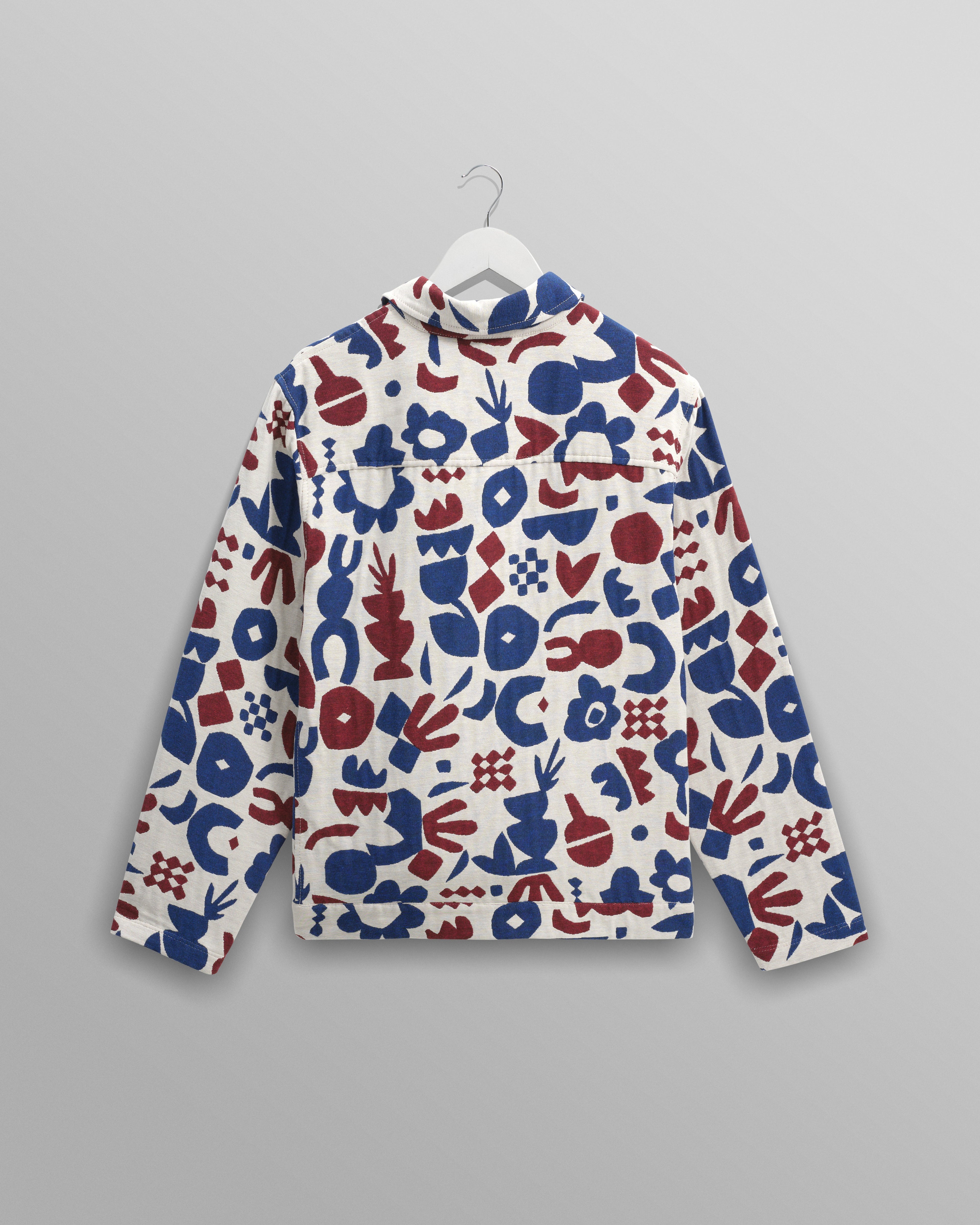 Iggy - Red And Blue Spin Jacquard Jacket