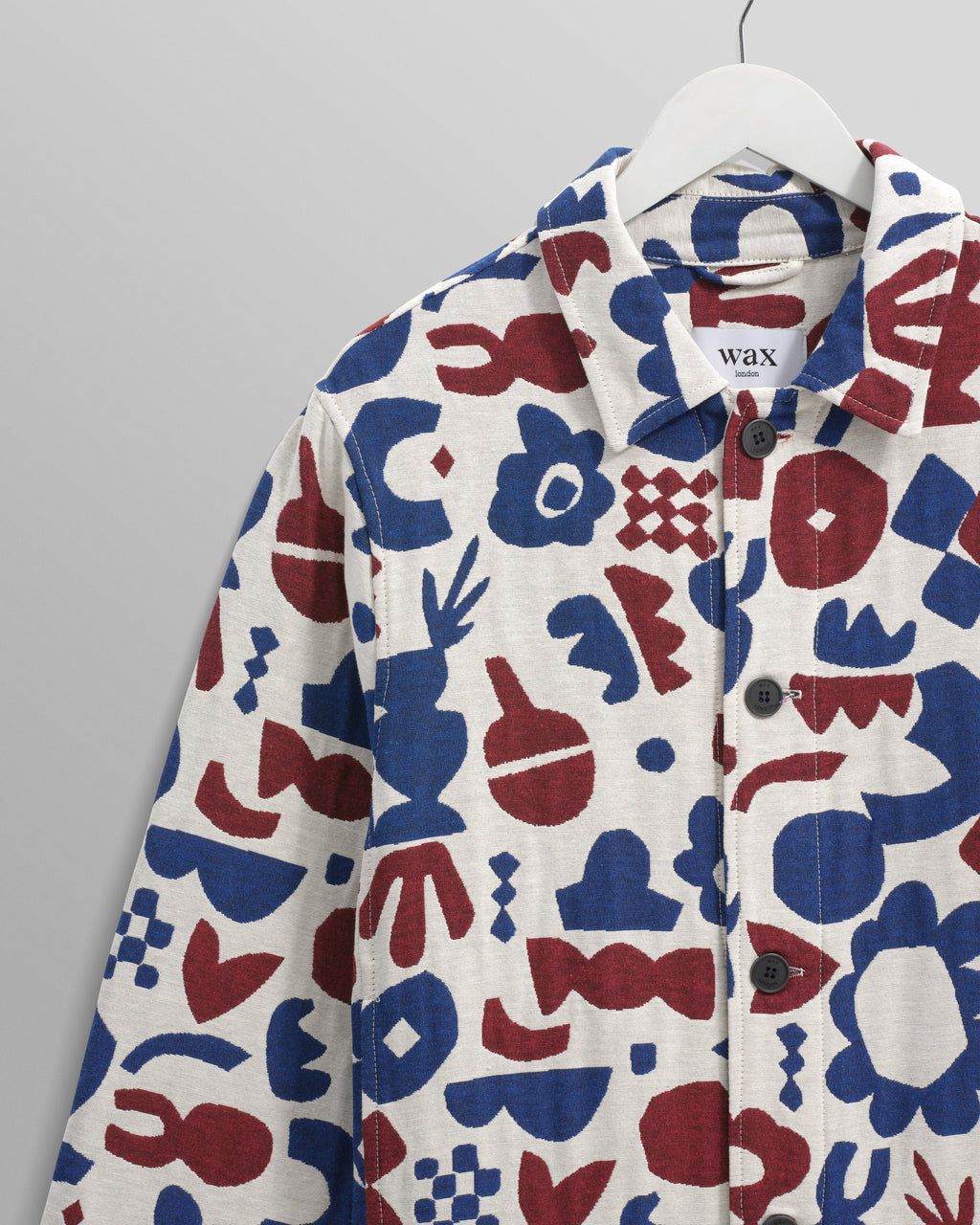 Iggy - Red And Blue Spin Jacquard Jacket