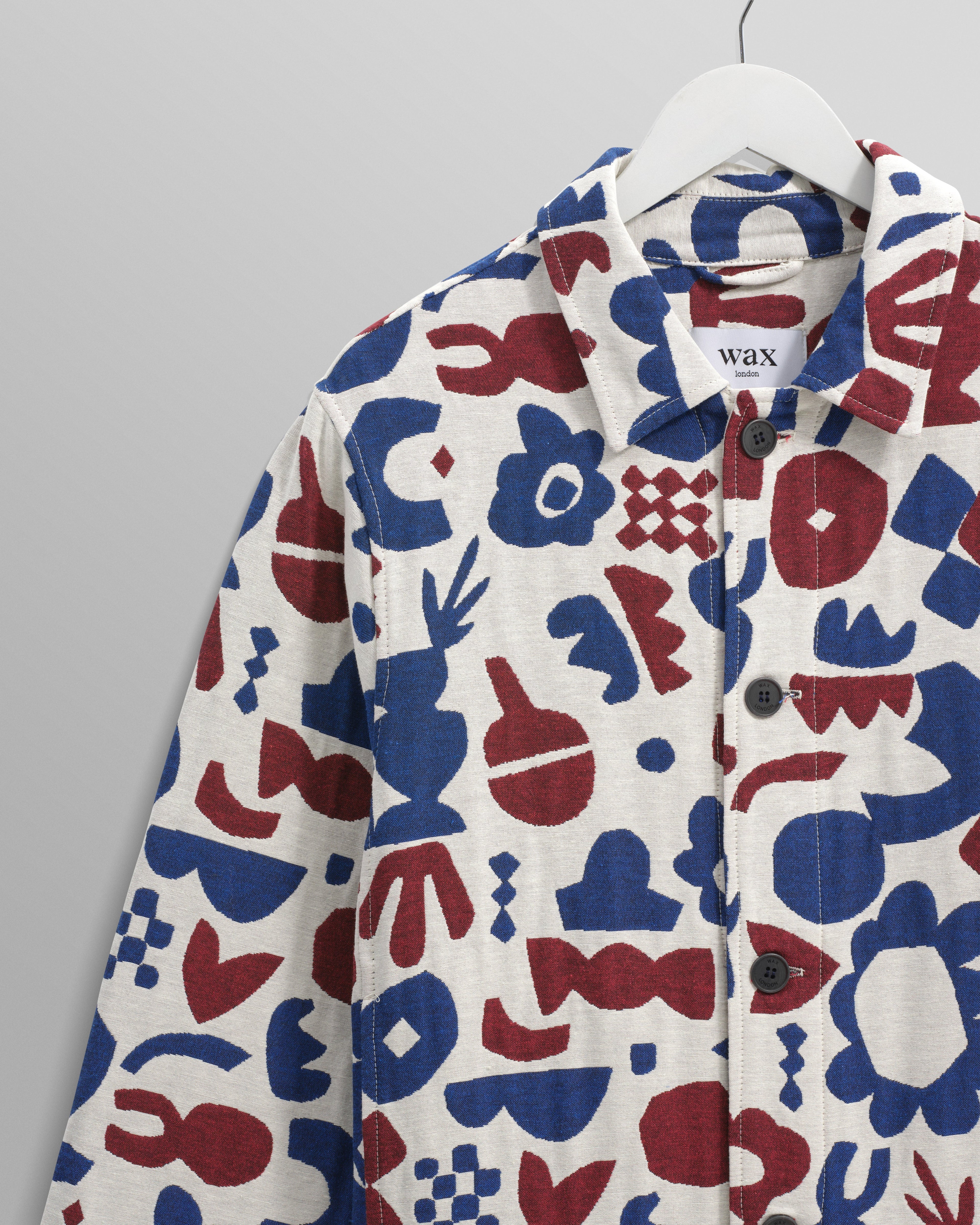 Iggy - Red And Blue Spin Jacquard Jacket