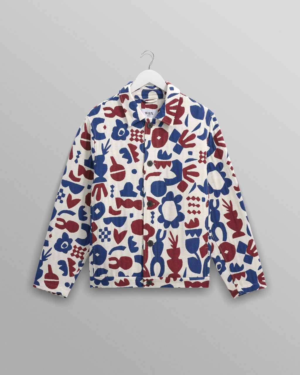 Iggy - Red And Blue Spin Jacquard Jacket