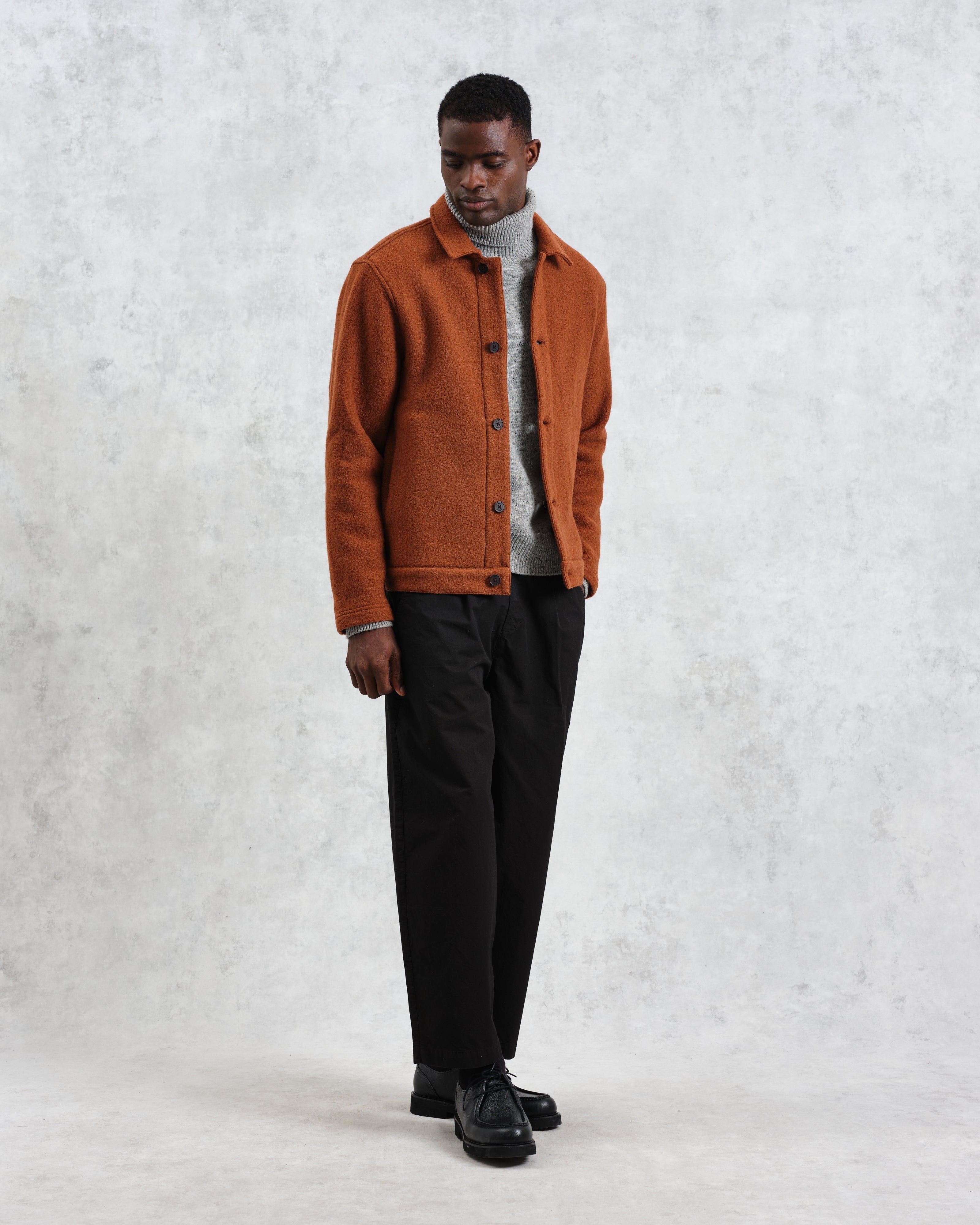 Iggy - Rust Knitted Wool Jacket
