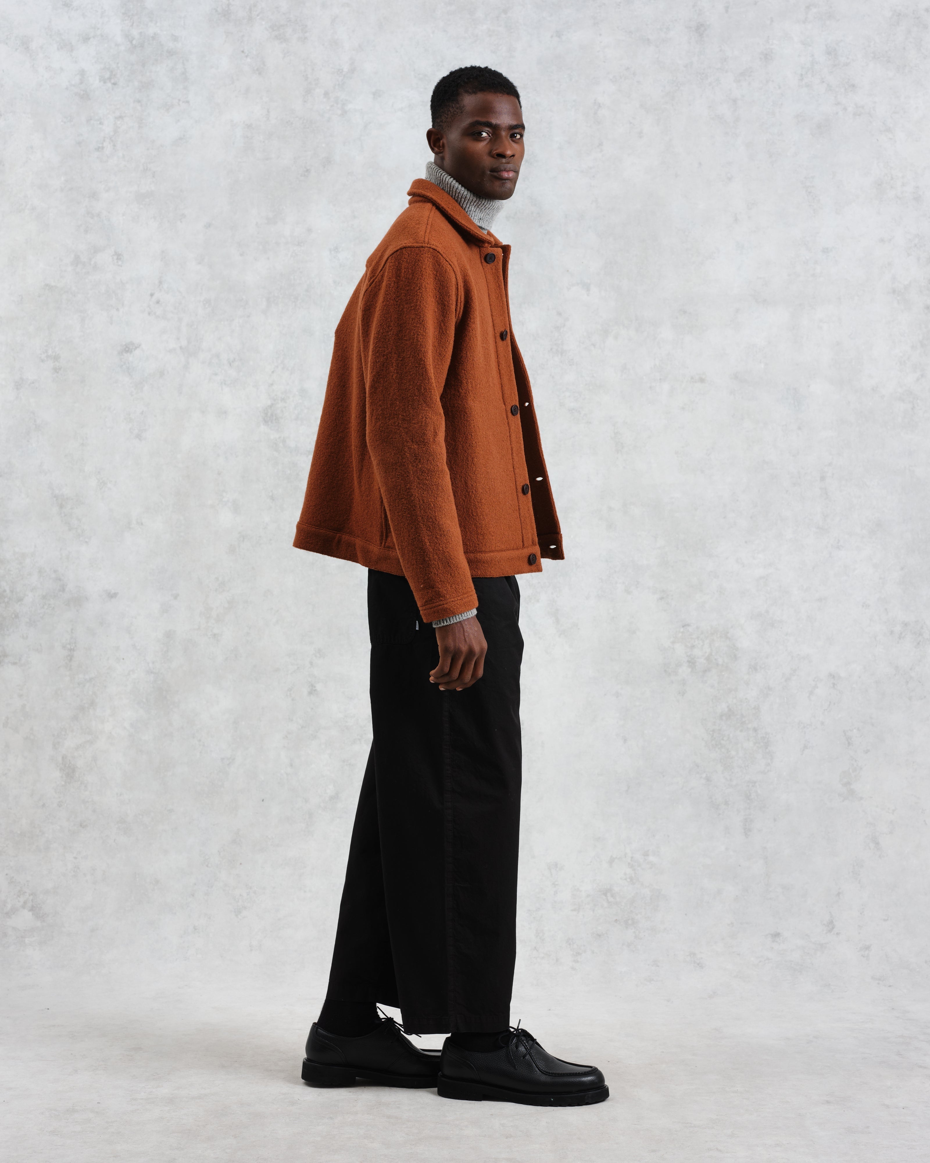 Iggy - Rust Knitted Wool Jacket