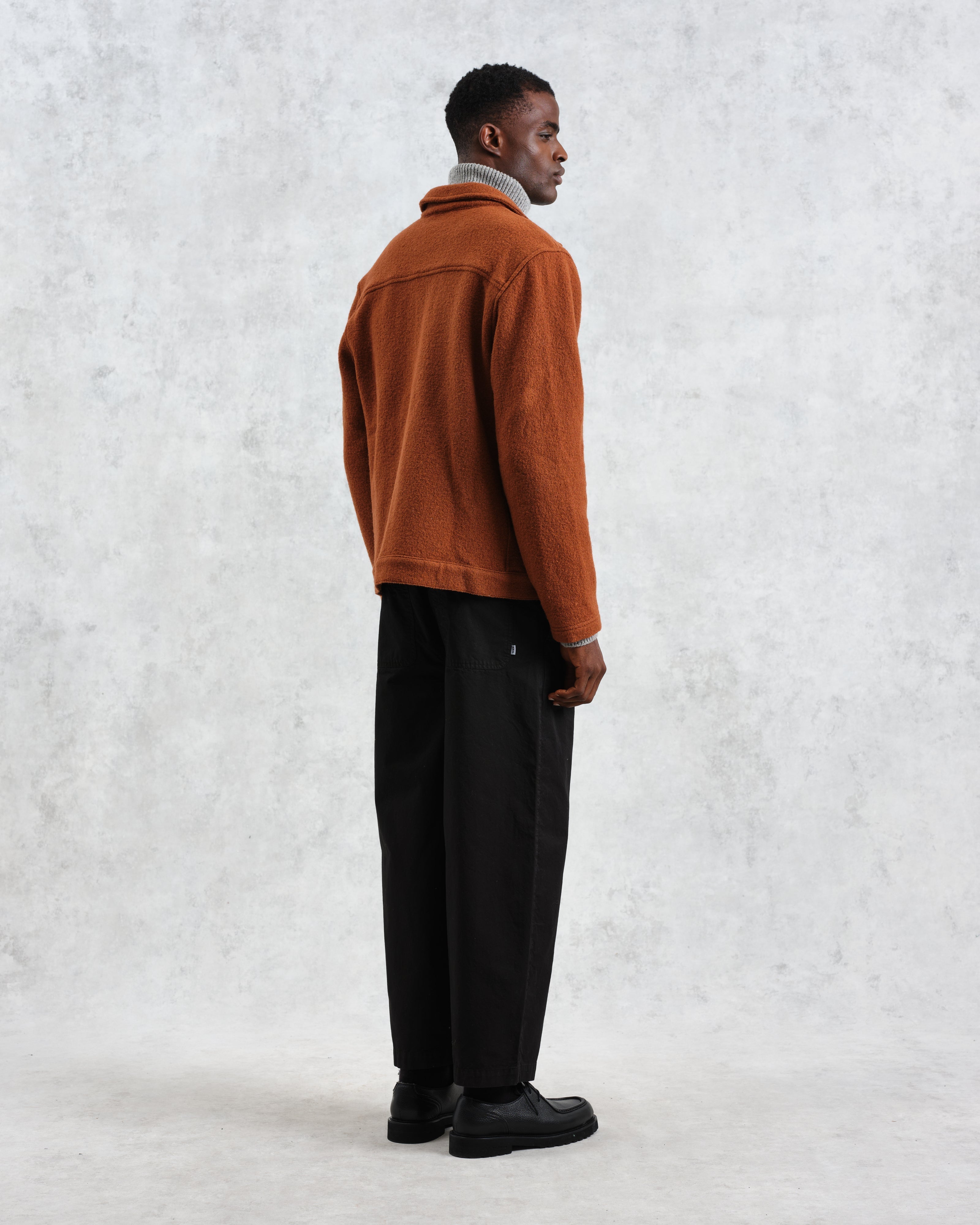 Iggy - Rust Knitted Wool Jacket