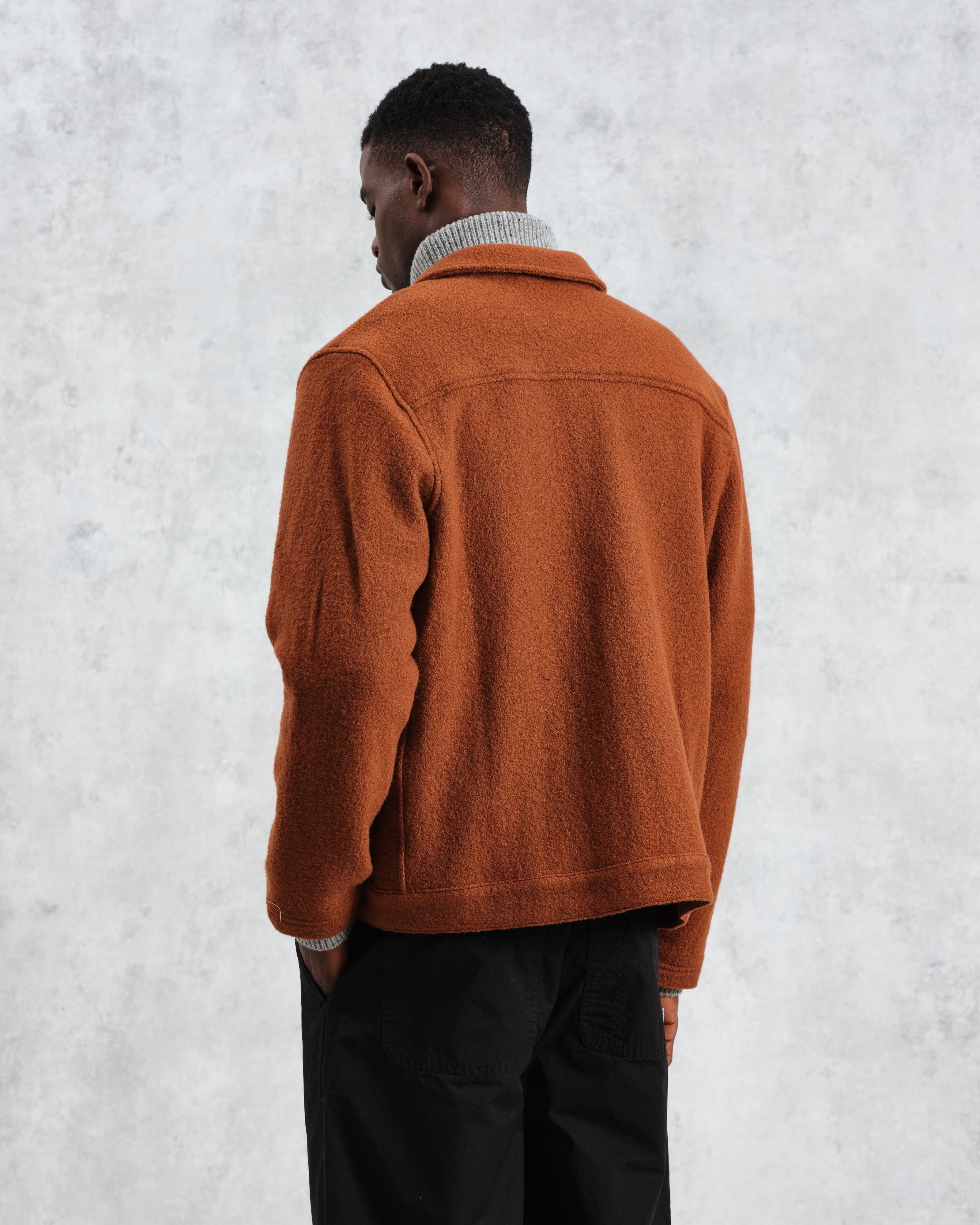 Iggy - Rust Knitted Wool Jacket