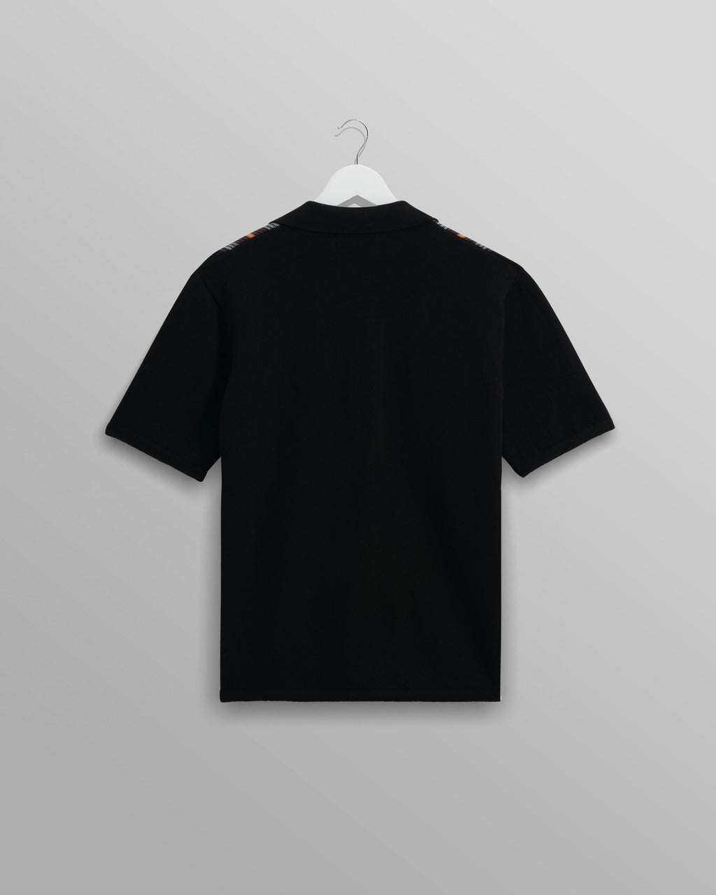 Ivy - Black And Multicolour Striped Cotton Polo Shirt