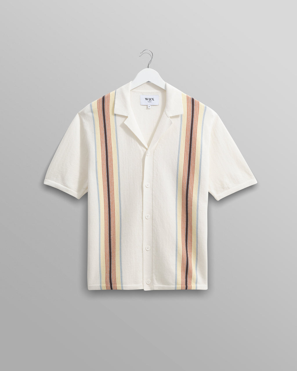 Ivy - Ecru And Multicolour Striped Cotton Polo Shirt