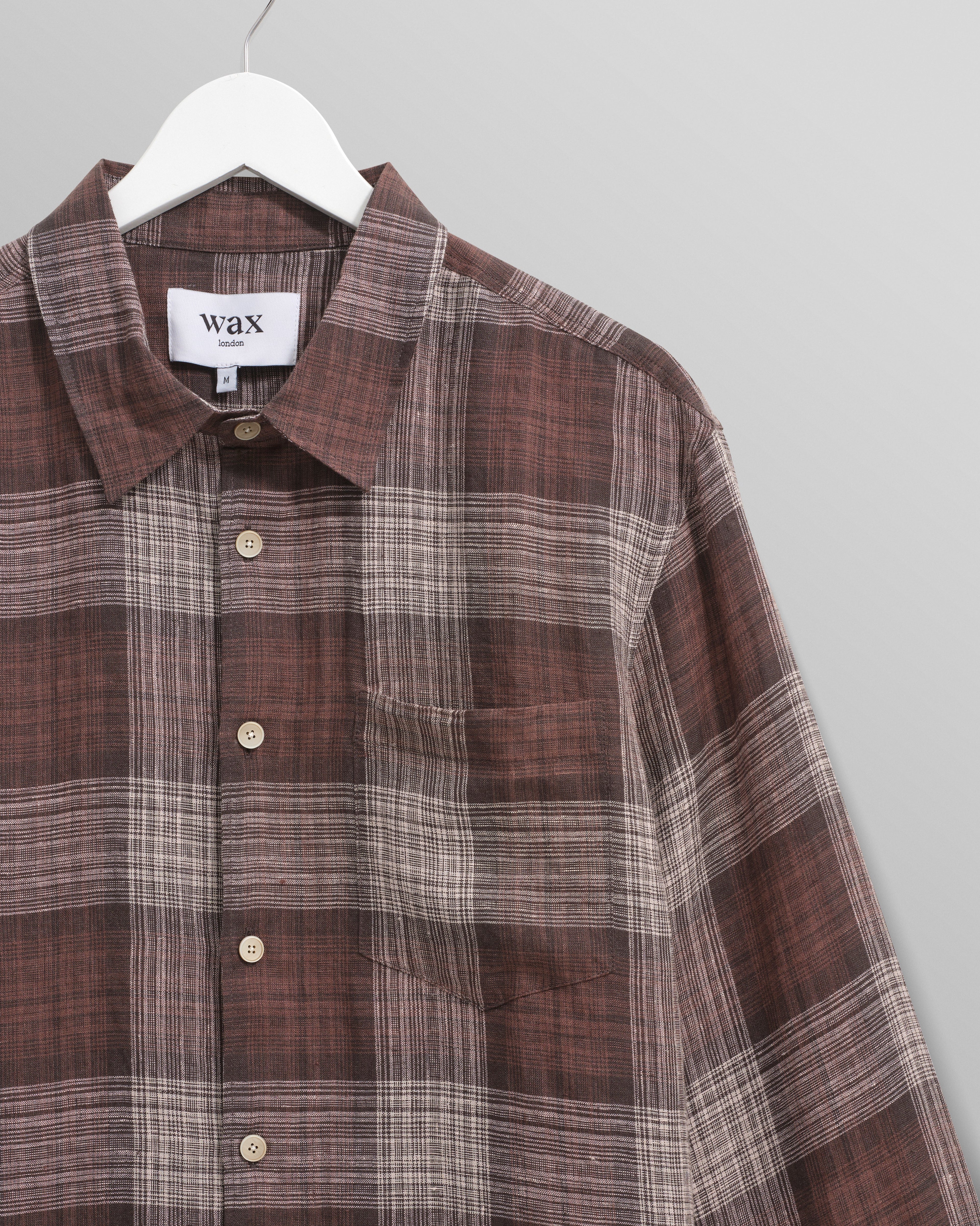 Jaunt - Brown Check Linen Shirt