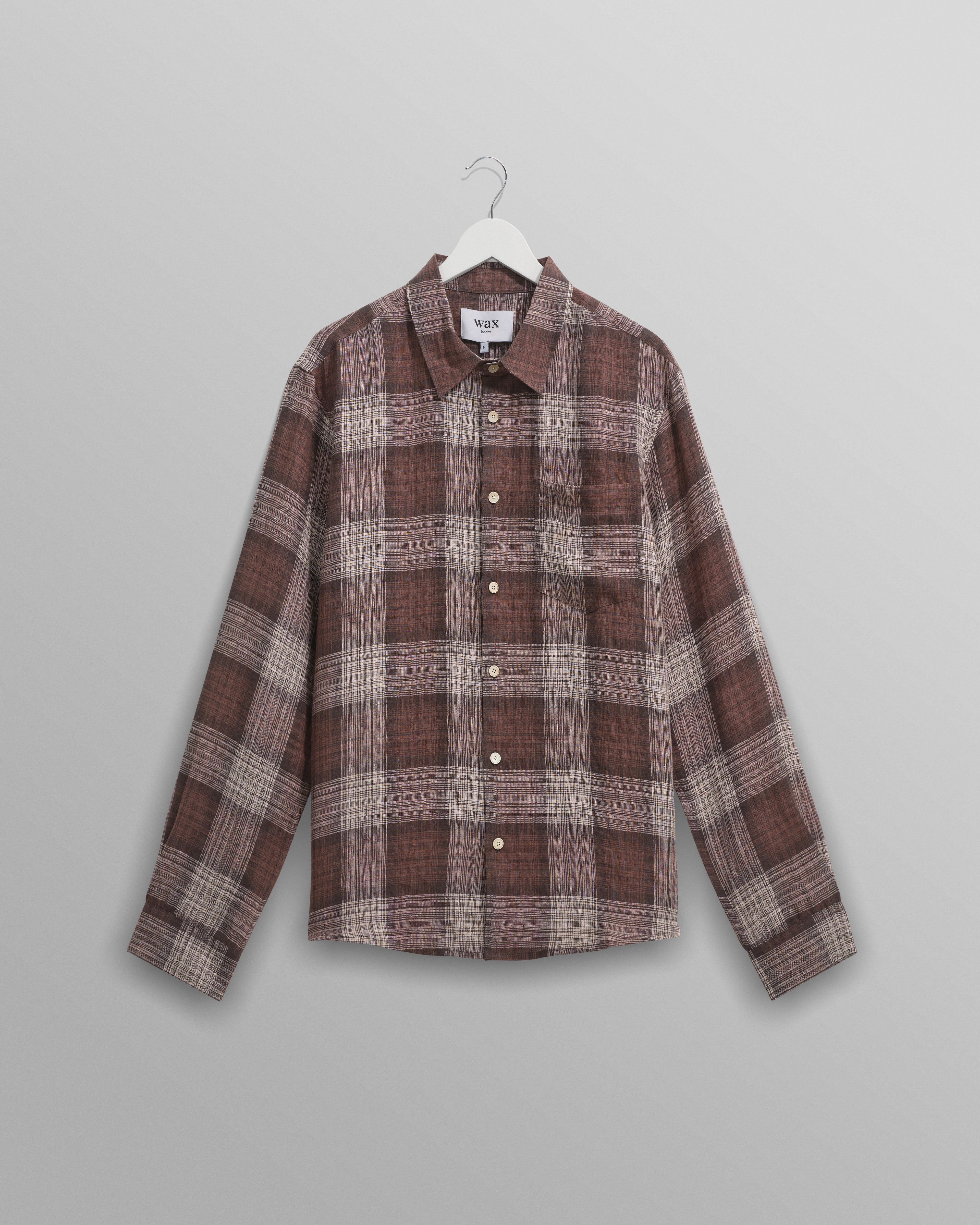 Jaunt - Brown Check Linen Shirt