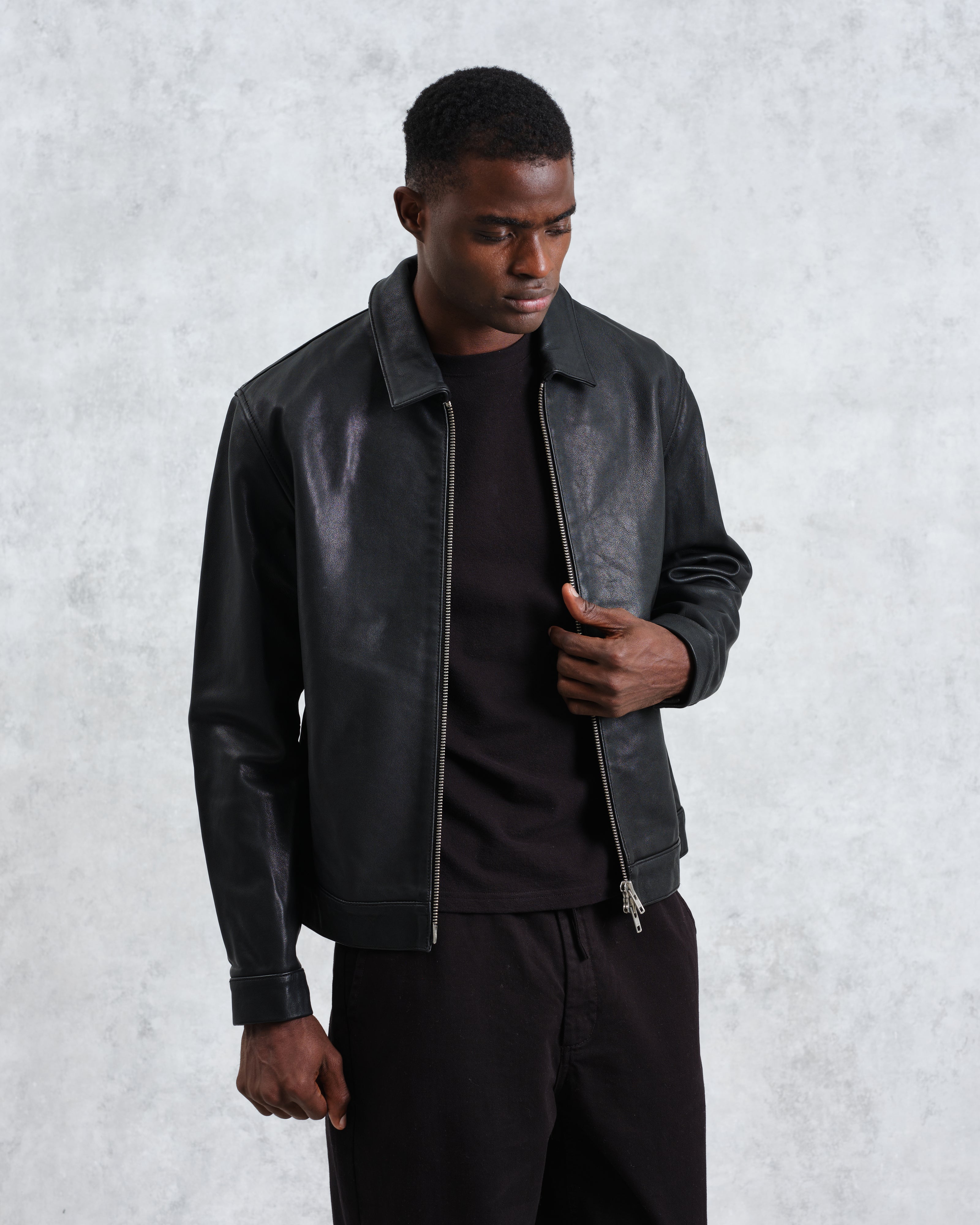 Kendal - Black Lamb Leather Jacket