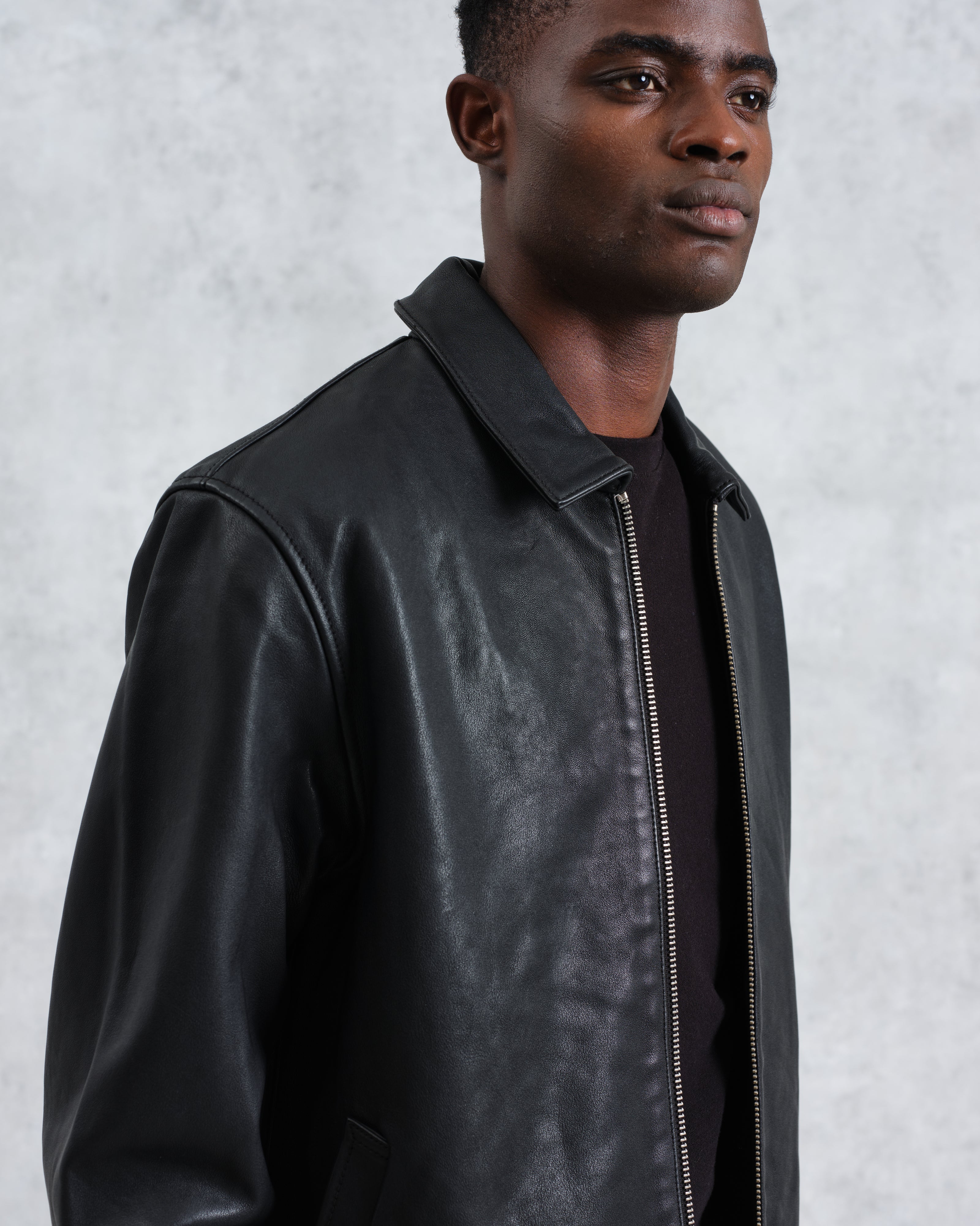 Kendal - Black Lamb Leather Jacket