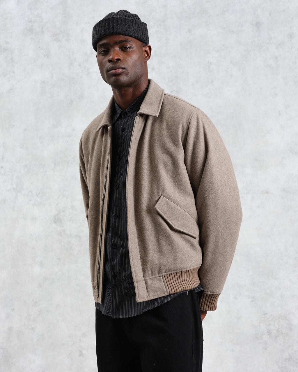 Knoll - Natural Wool Bomber Jacket