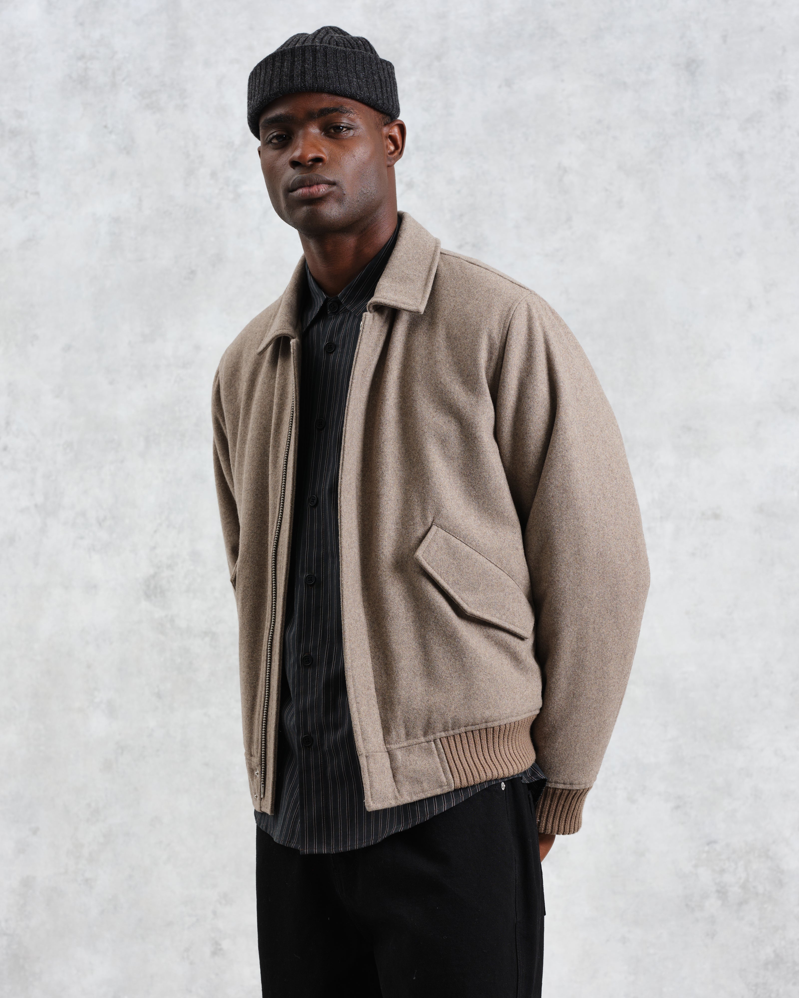 Knoll - Natural Wool Bomber Jacket
