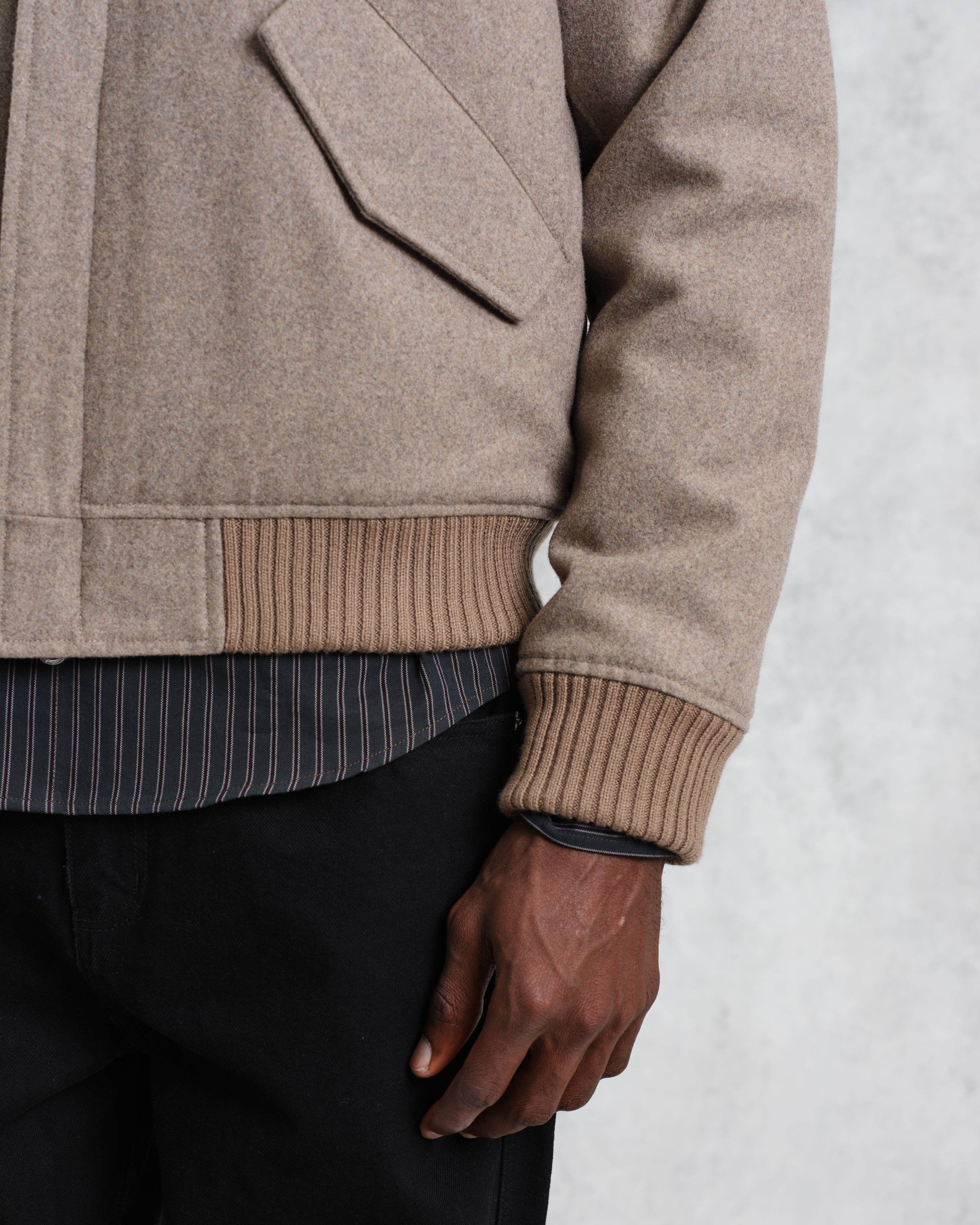 Knoll - Natural Wool Bomber Jacket