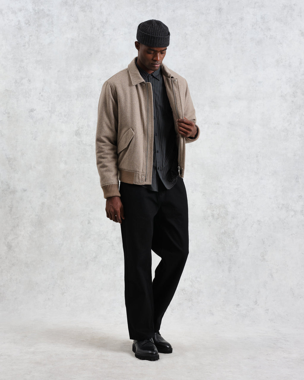 Knoll - Natural Wool Bomber Jacket